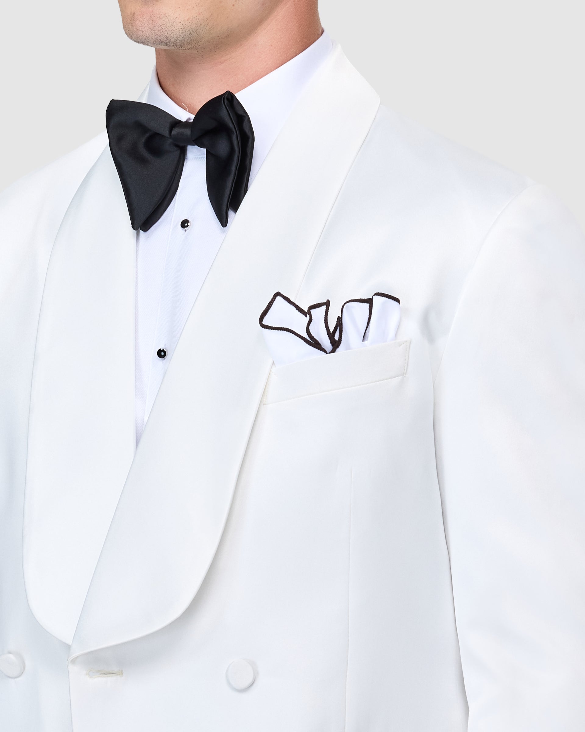 Embroidered Cotton Pocket Square