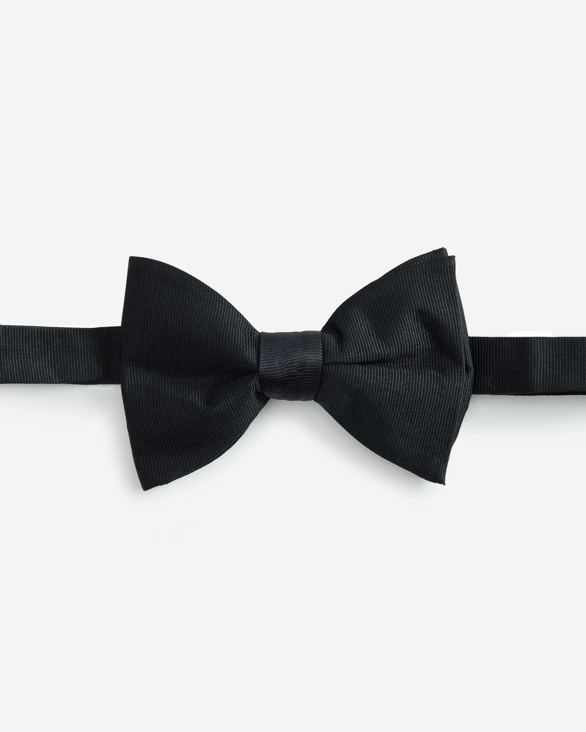 Ribbed Silk Bow Tie