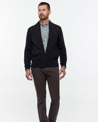 Full Zip Cardigan with Pockets - Men's Knitwear at Menzclub