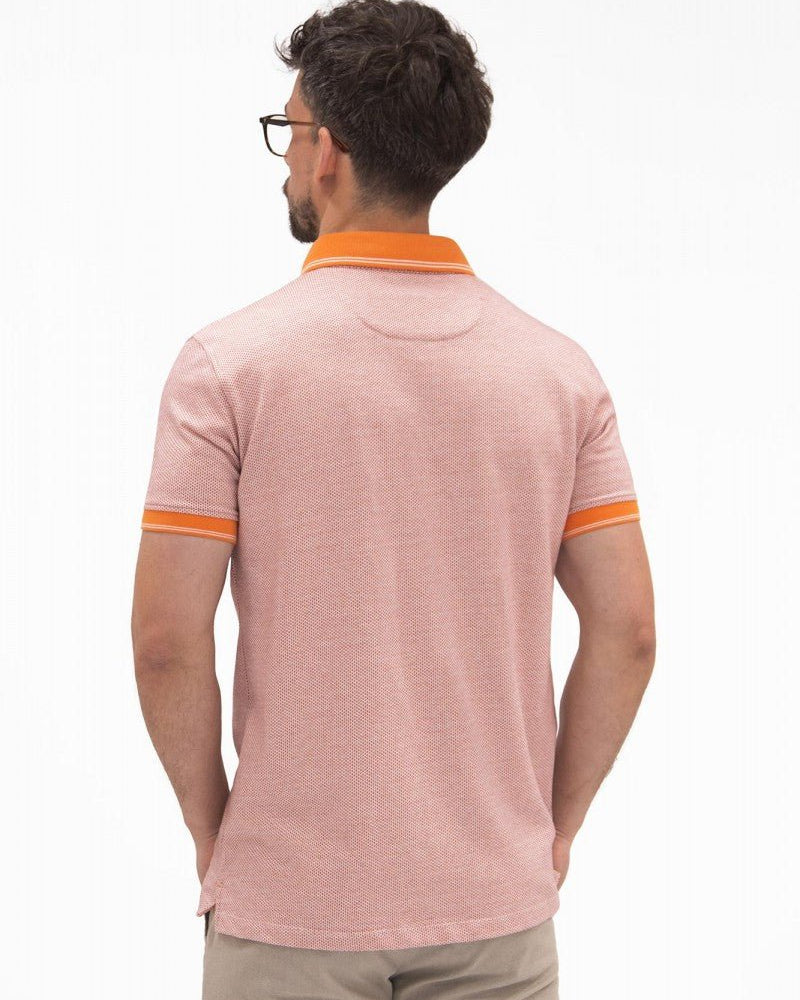 Geometric Trim Polo - Men's Polo Shirts at Menzclub