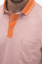 Geometric Trim Polo - Men's Polo Shirts at Menzclub