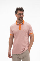 Geometric Trim Polo - Men's Polo Shirts at Menzclub