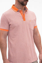 Geometric Trim Polo - Men's Polo Shirts at Menzclub