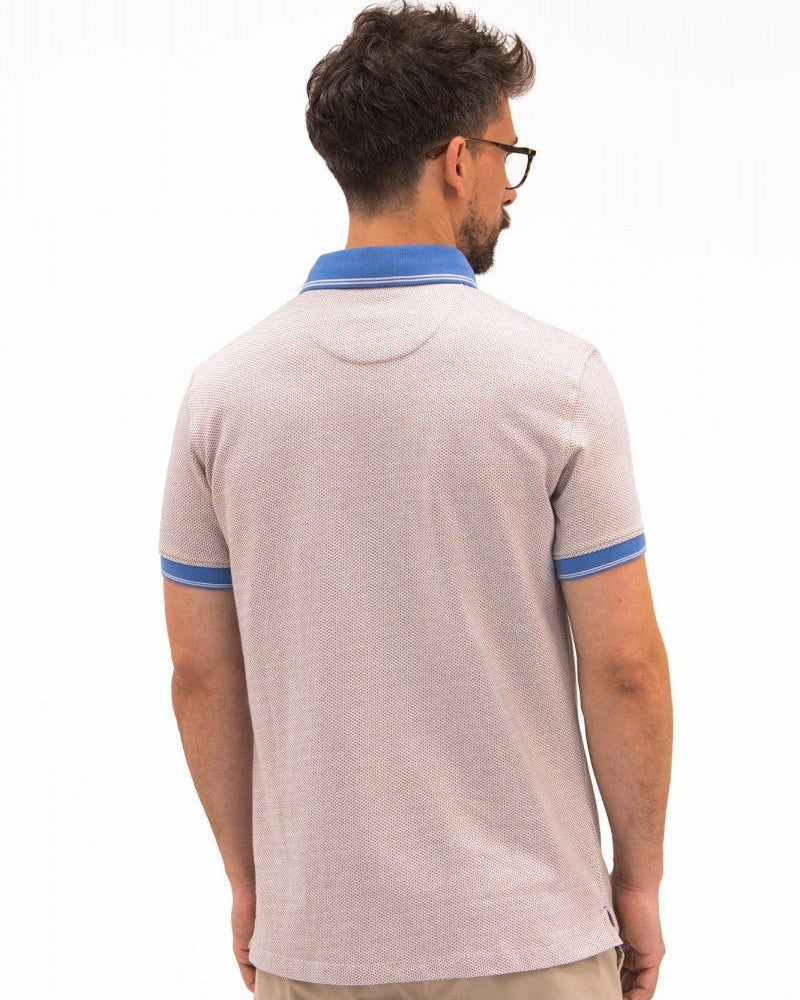Geometric Trim Polo - Men's Polo Shirts at Menzclub