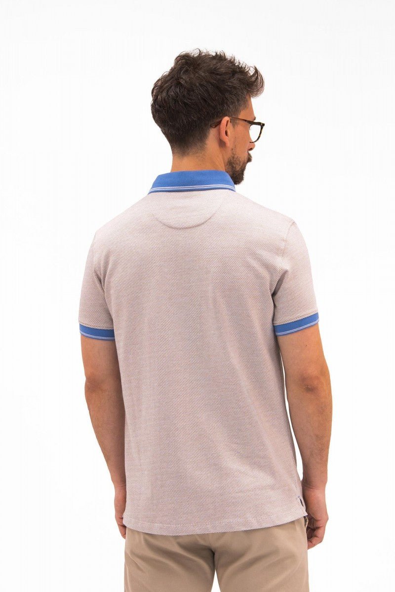 Geometric Trim Polo - Men's Polo Shirts at Menzclub