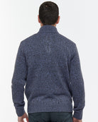 Half - Zip Jumper with Mouliné Knit - Men's Knitwear at Menzclub