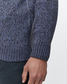 Half - Zip Jumper with Mouliné Knit - Men's Knitwear at Menzclub