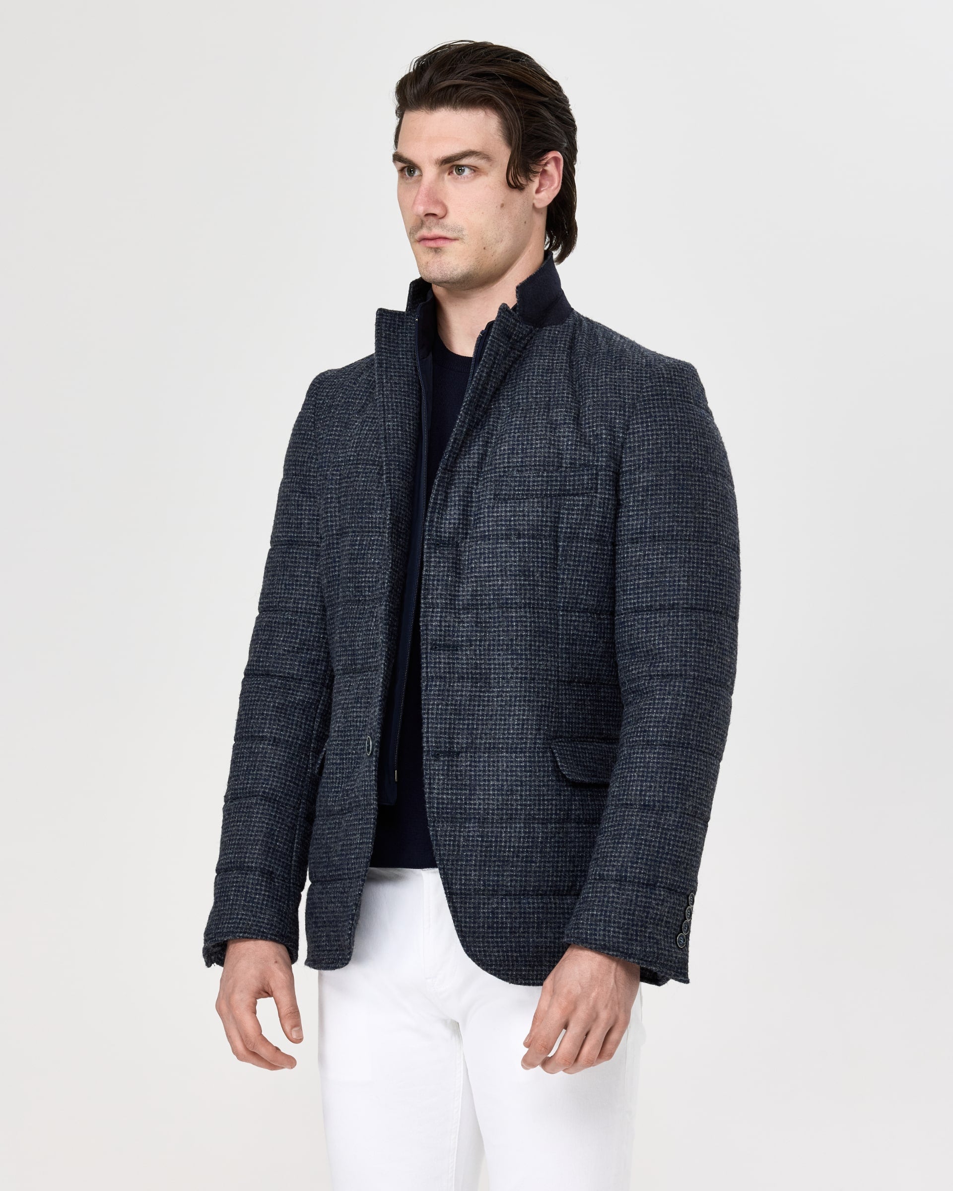 Padded Jacket with Removable Vest - Men's Casual Jacket at Menzclub