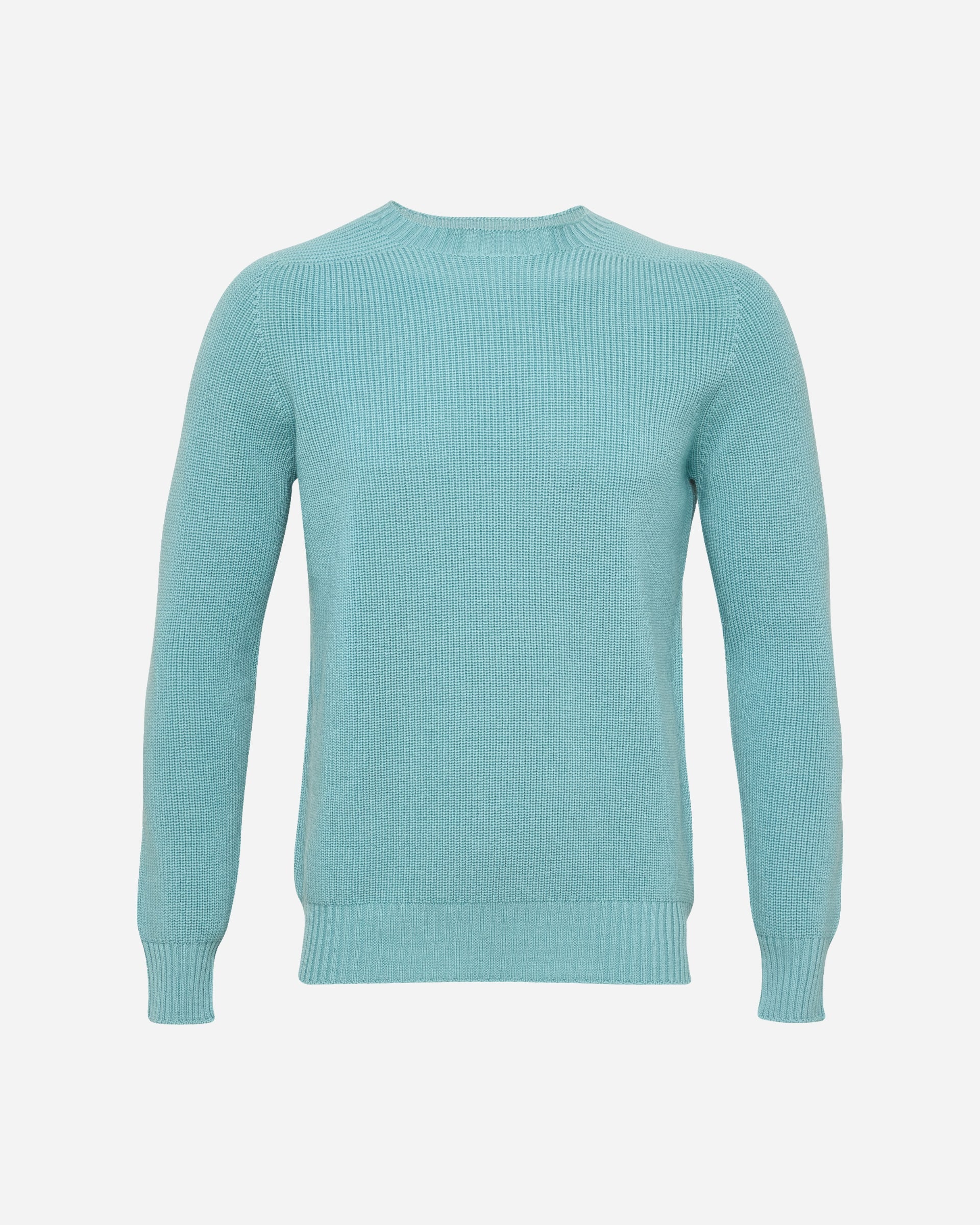 Gran Sasso Rain Wool Crew Neck - Men's Knitwear at Menzclub