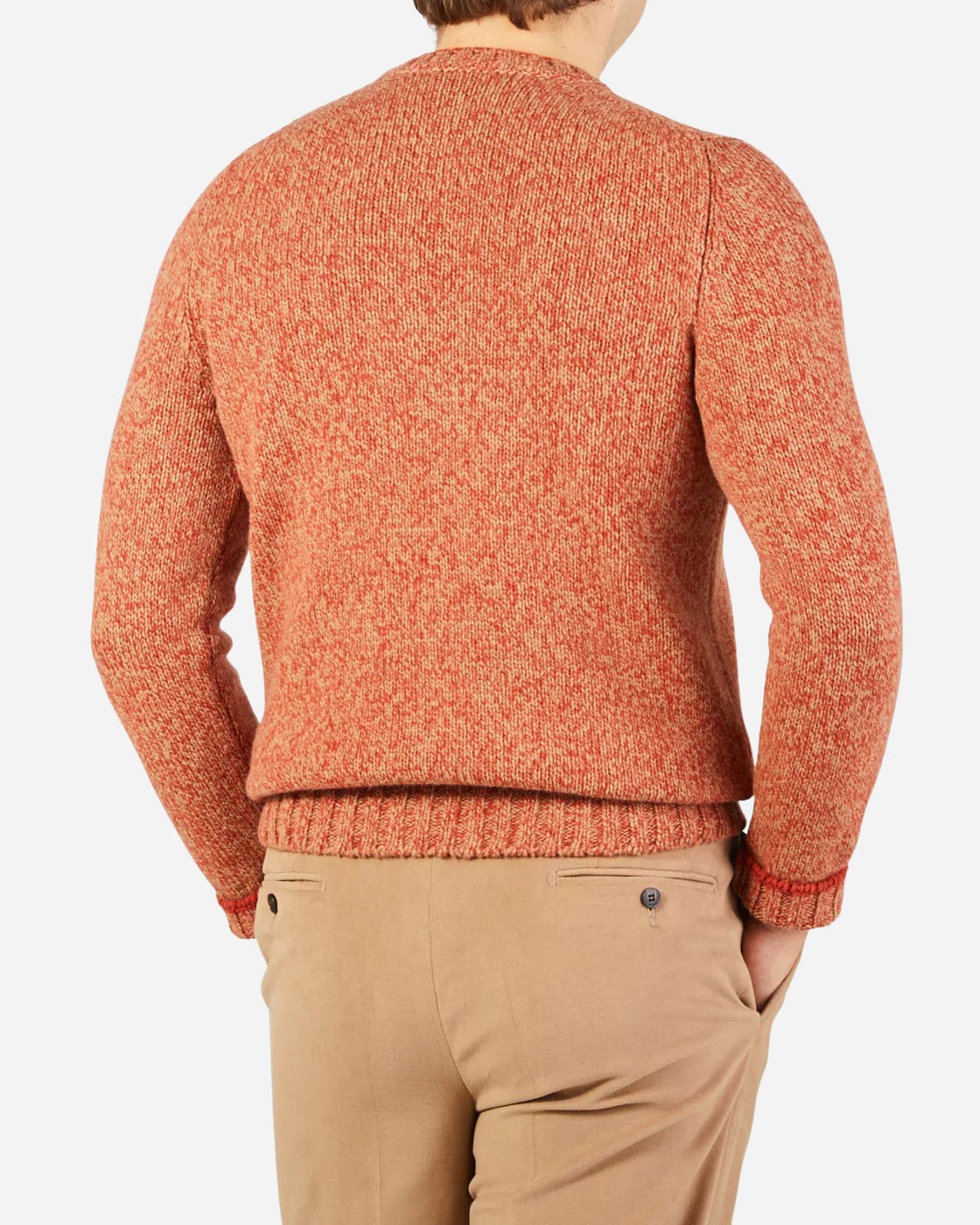 Gran Sasso Long Sleeve Crew Knit - Men's Knitwear at Menzclub