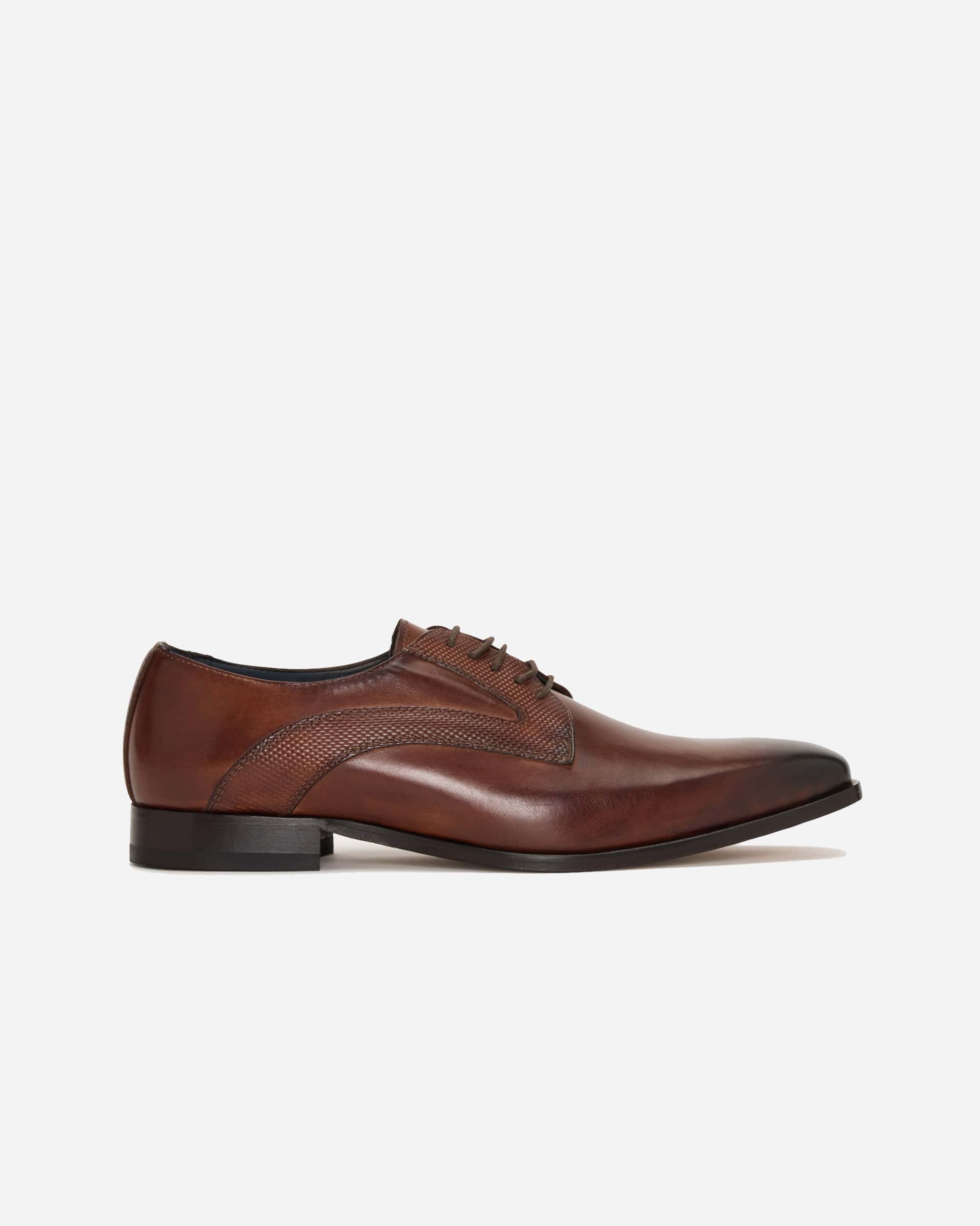 I Maschi Detailed Derby Lace Up - Men's Shoes at Menzclub