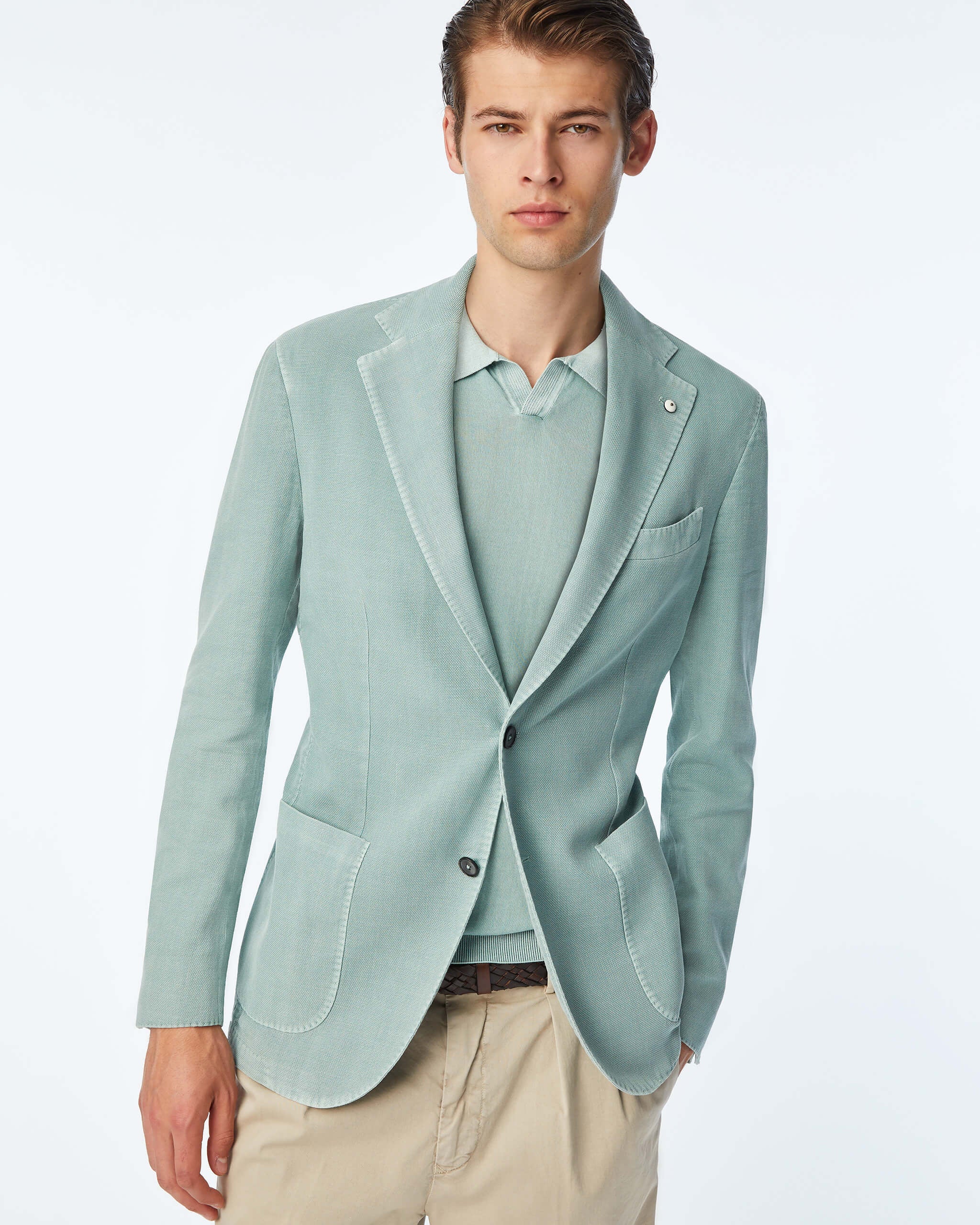 Garment - dyed Jack Jacket - Men's Blazers at Menzclub