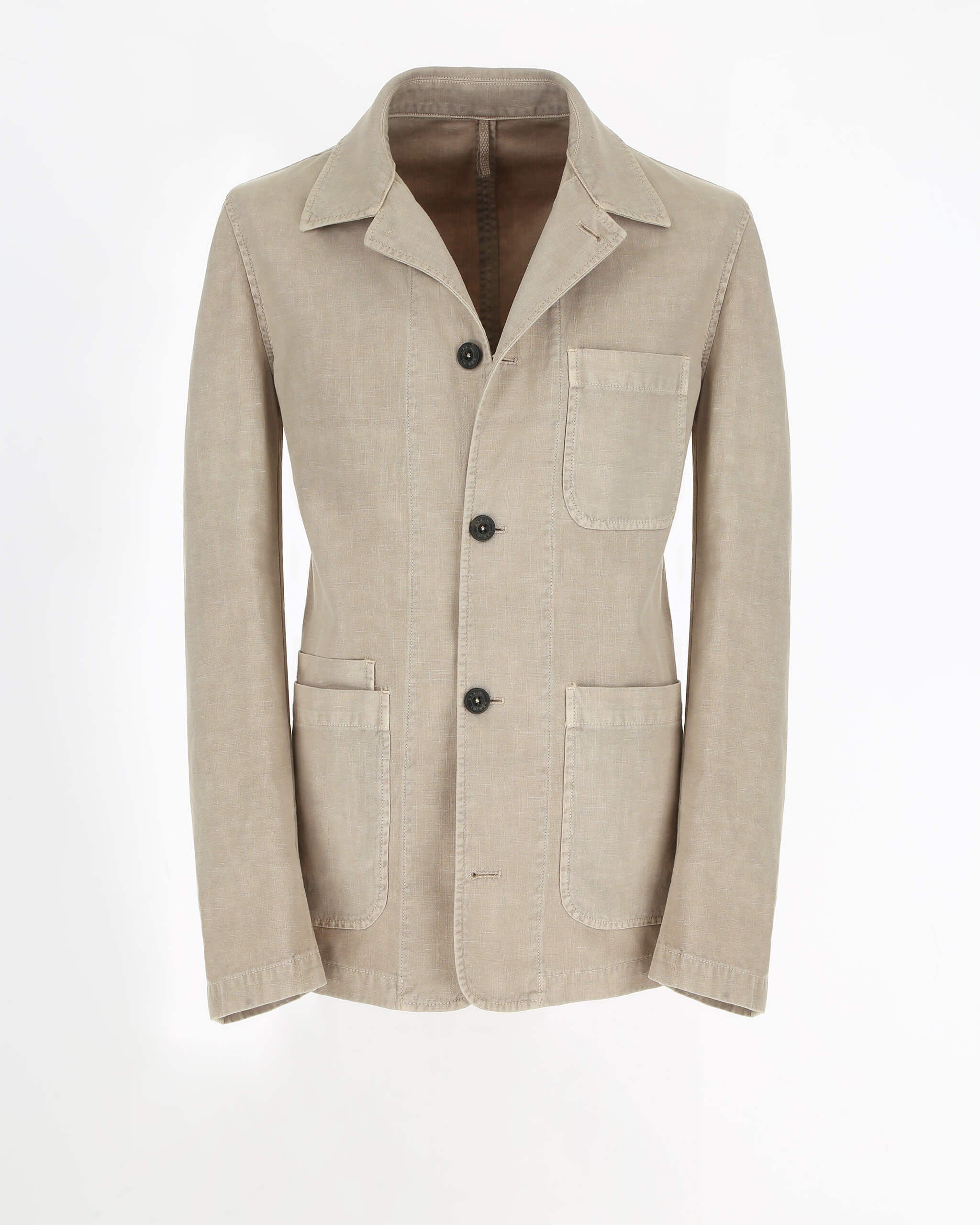 Garment - dyed Overshirt - Men's Casual Jacket at Menzclub