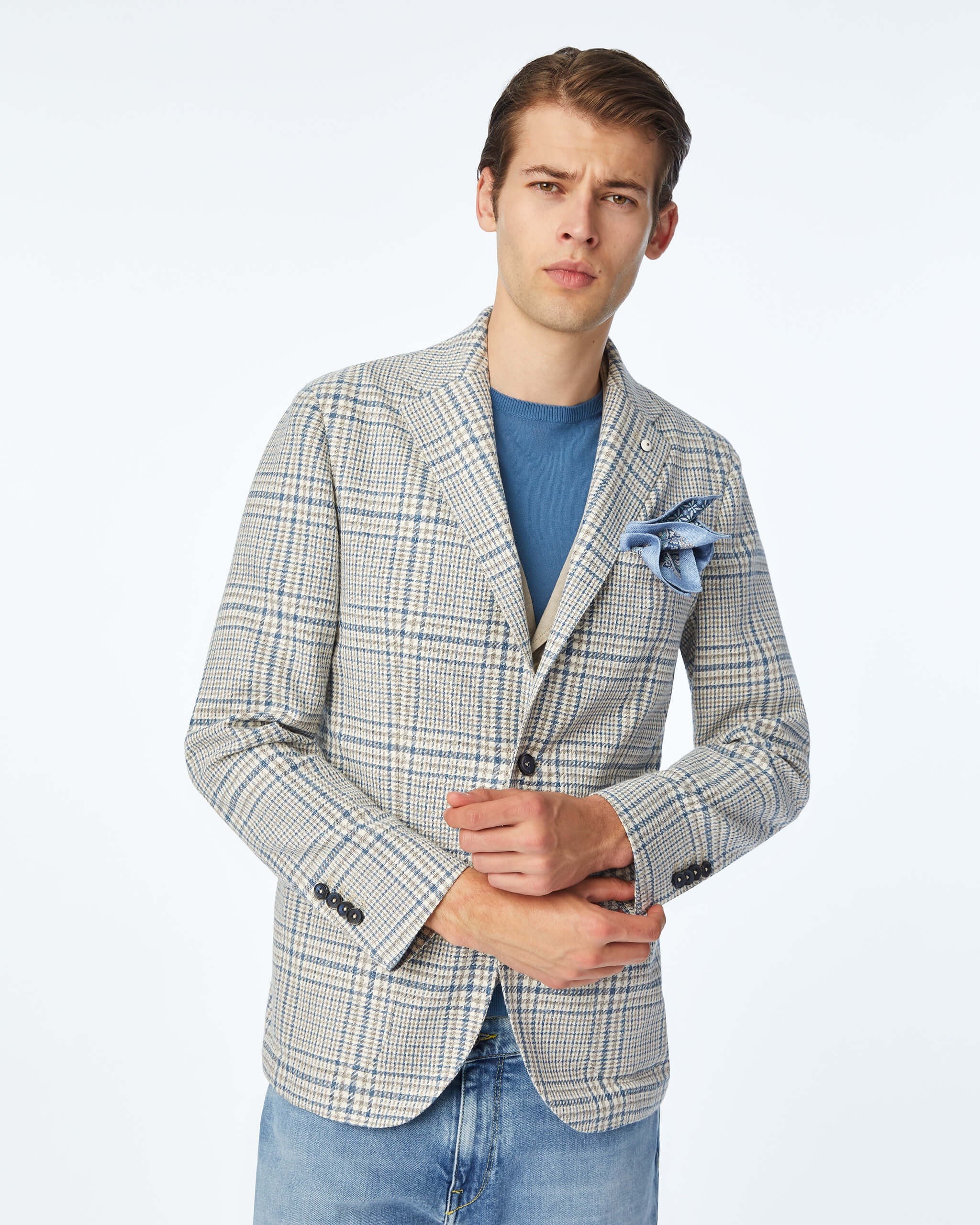 Garment - washed Jacket - Men's Blazers at Menzclub