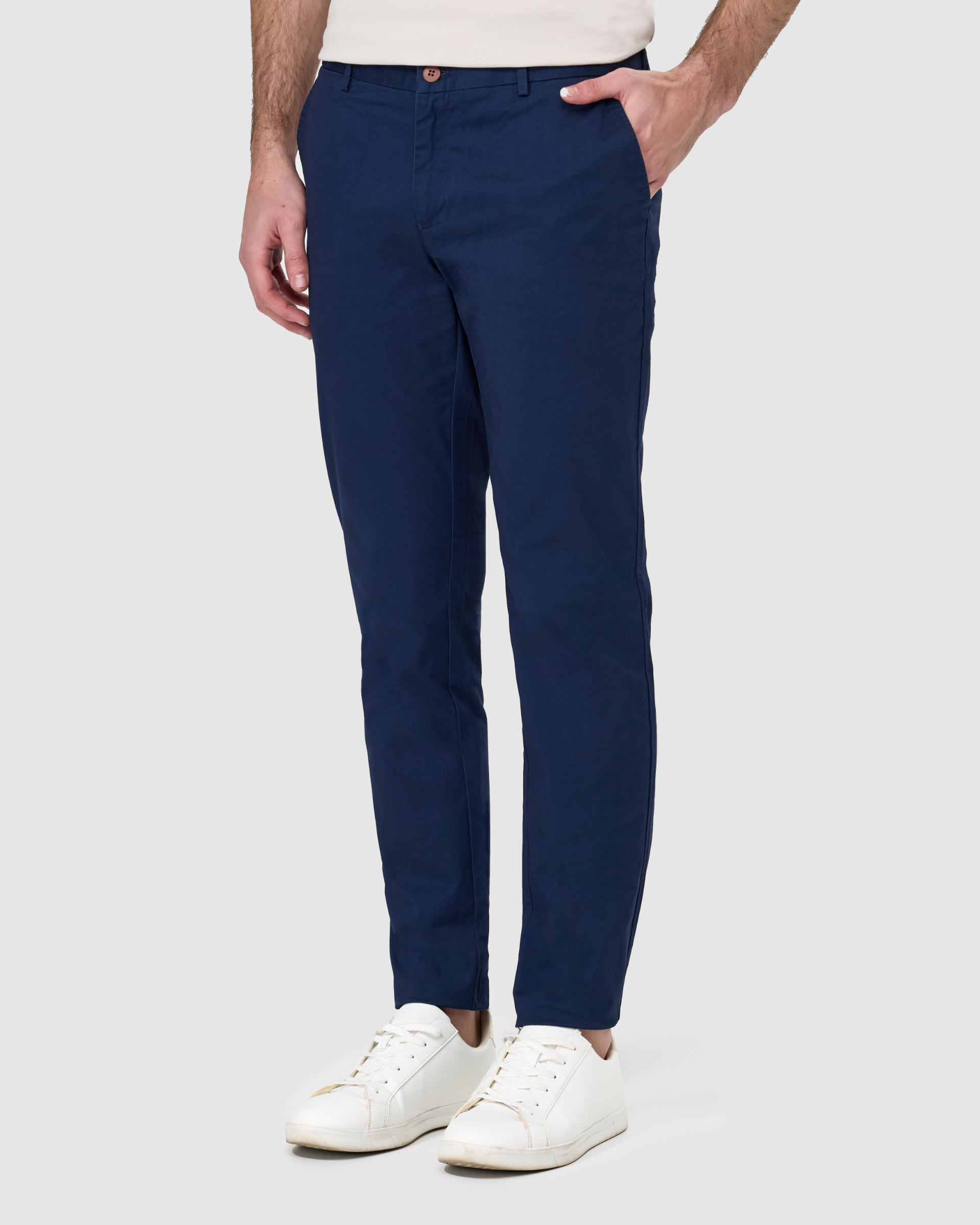 Asquith Navy Chino - Men's Pants at Menzclub