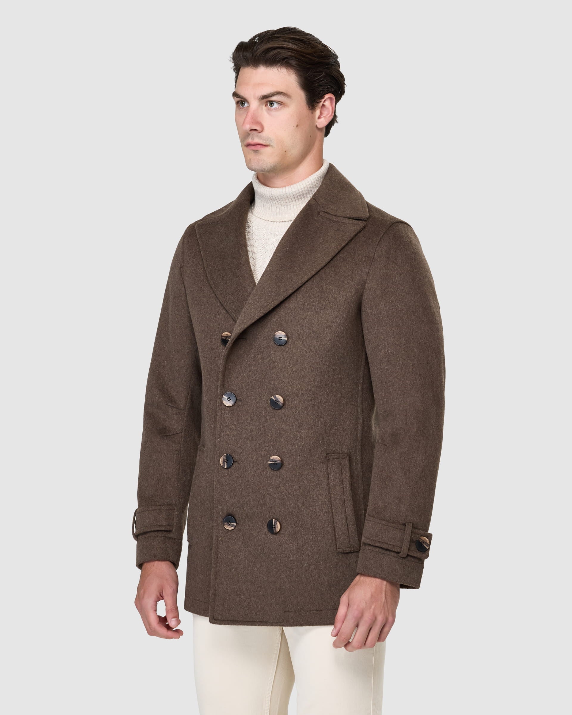 Charles Pea Coat - Men's Coats at Menzclub