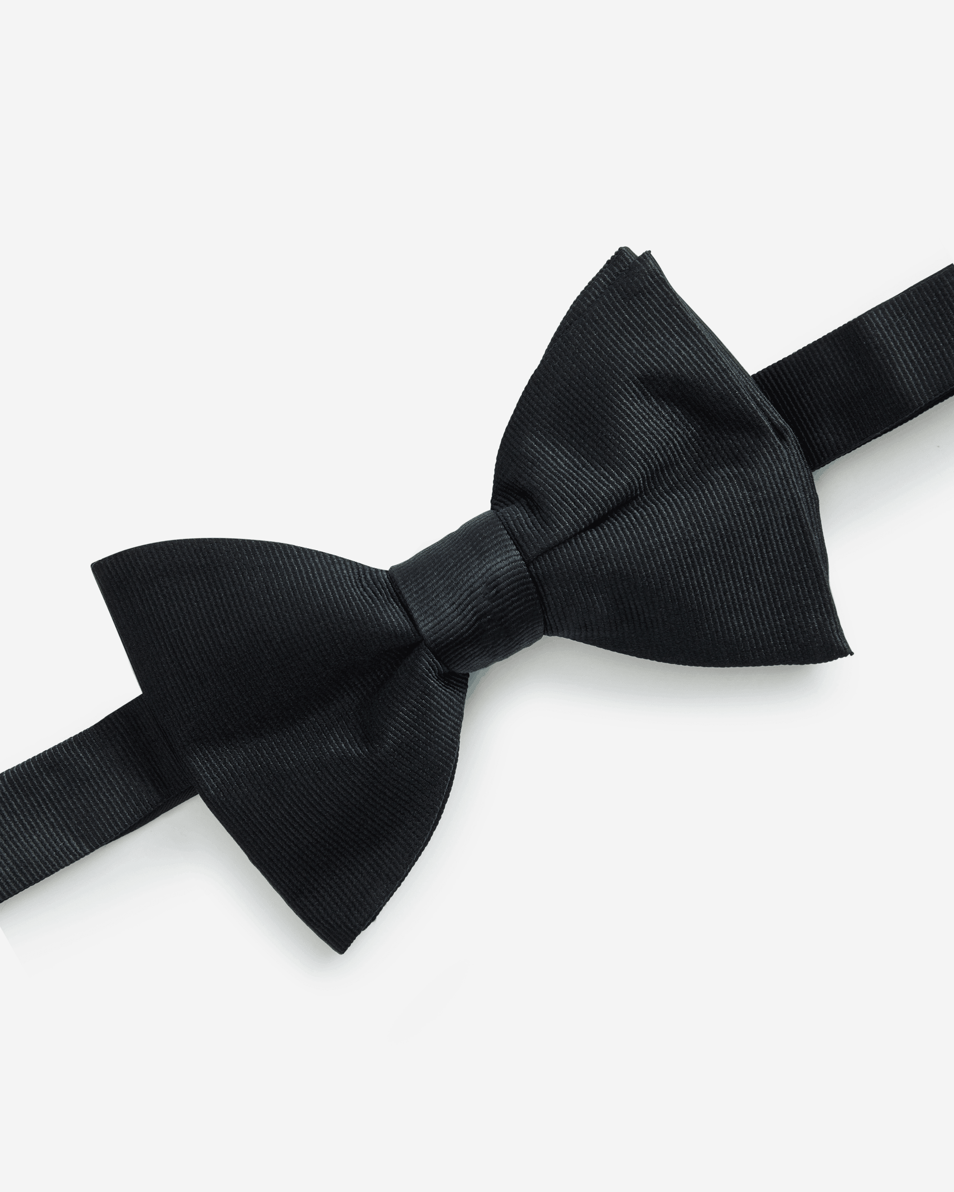Ribbed Silk Bow Tie - Men's Bow Ties at Menzclub