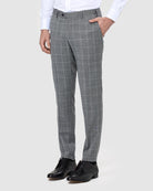 Windowpane Check Suit - Men's Suits at Menzclub