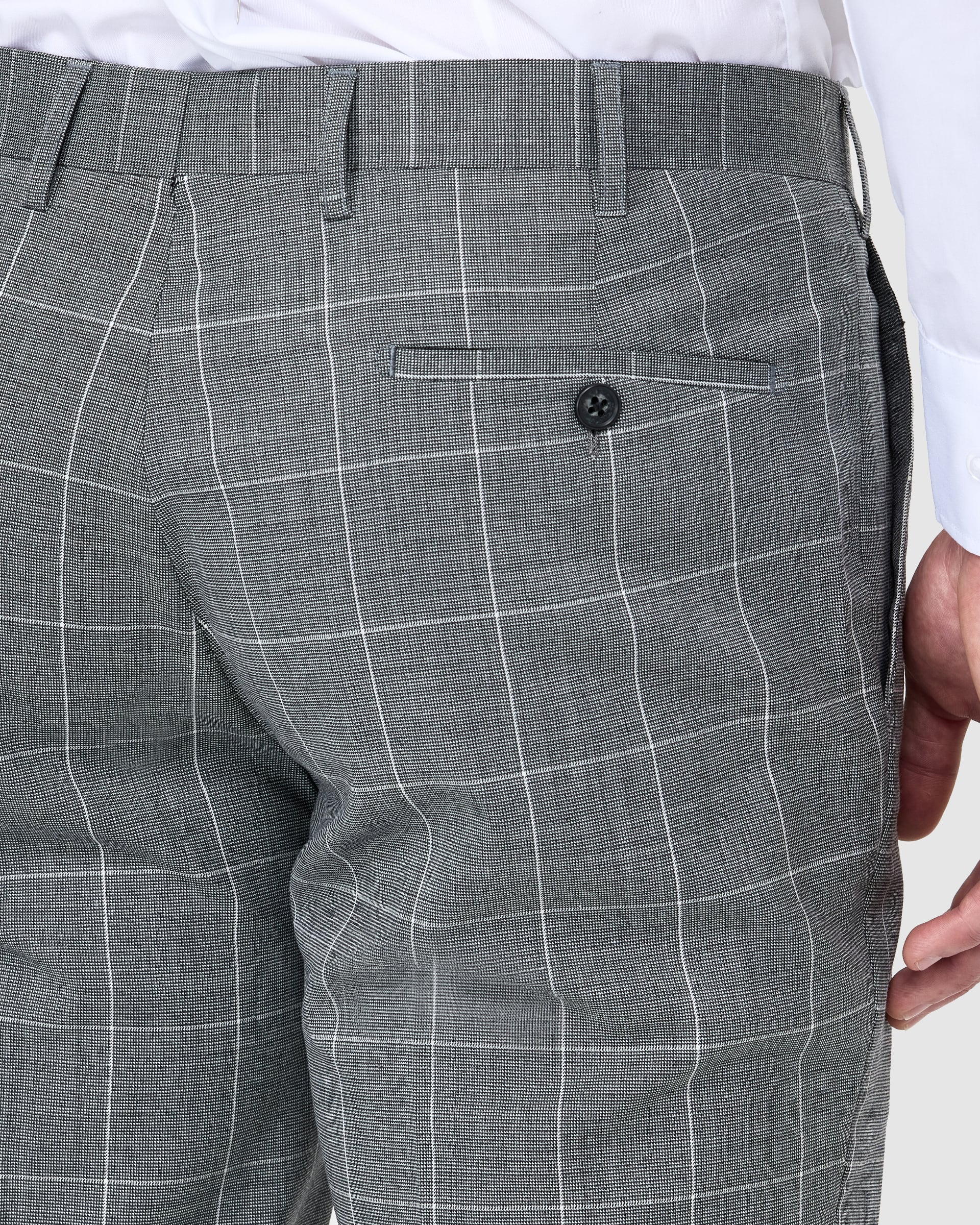Windowpane Check Suit - Men's Suits at Menzclub