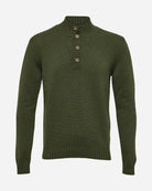 Visconti 4 Button Mock Knit - Men's Knitwear at Menzclub