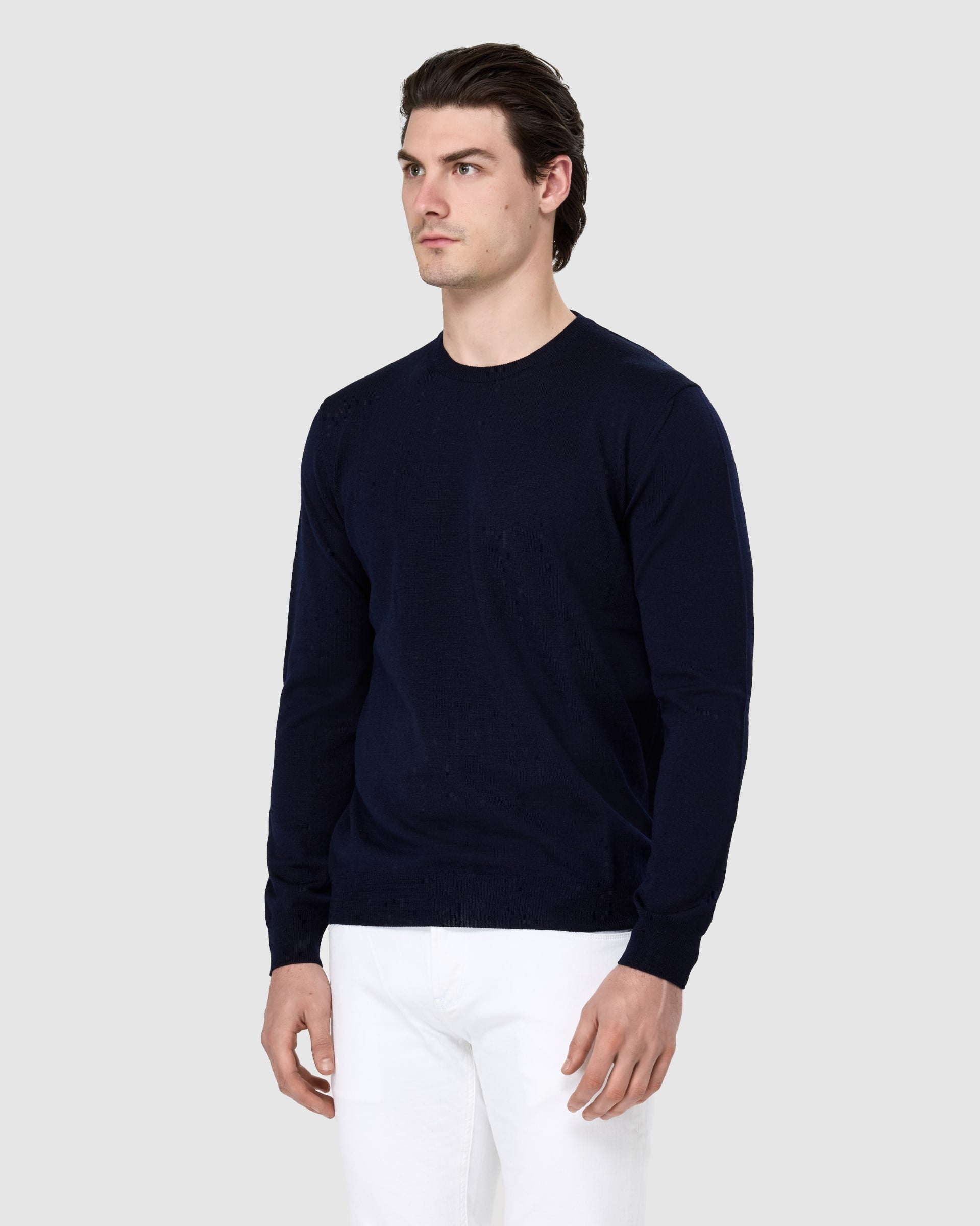 Merino Wool Crew - Men's Knitwear at Menzclub