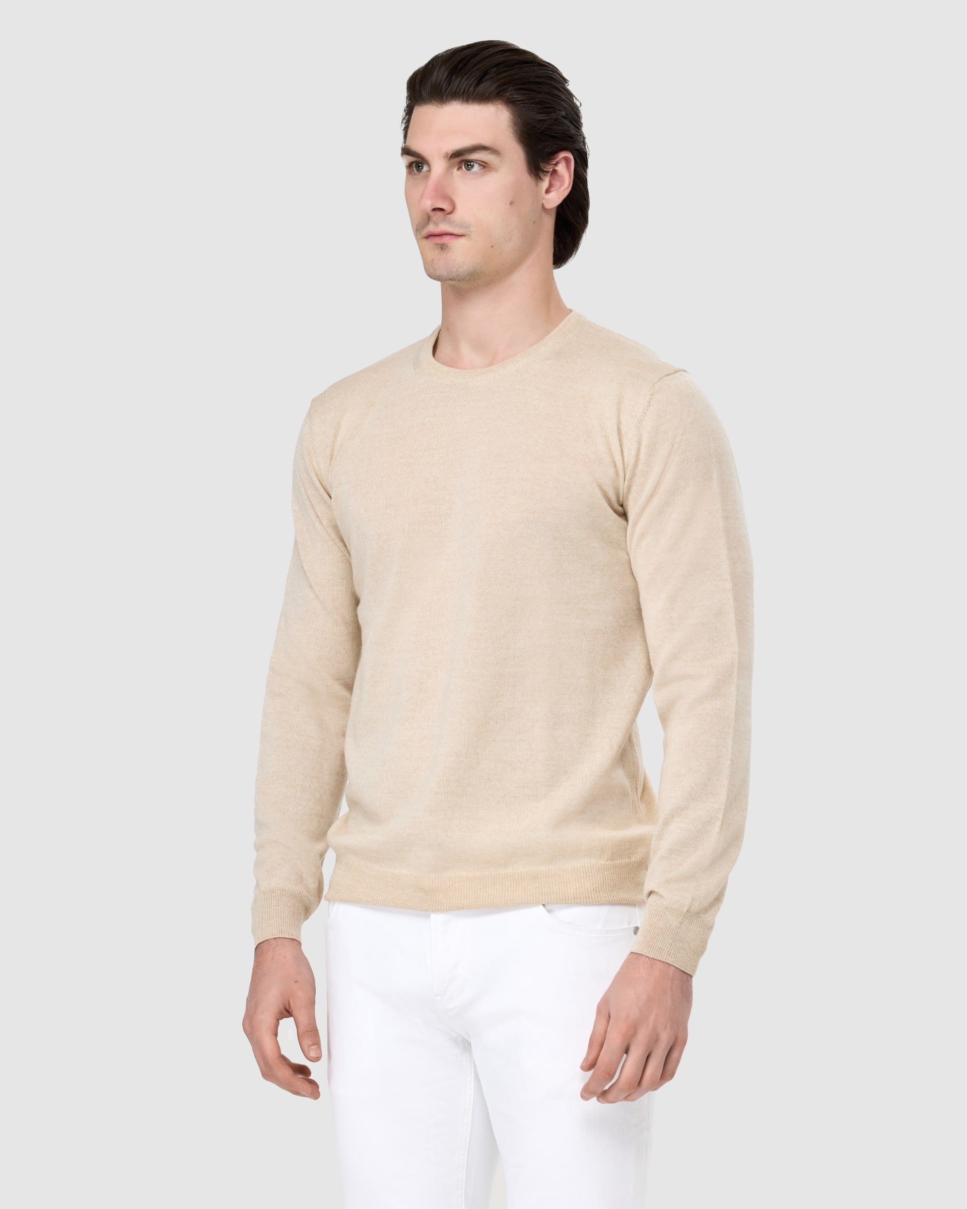 Merino Wool Crew - Men's Knitwear at Menzclub