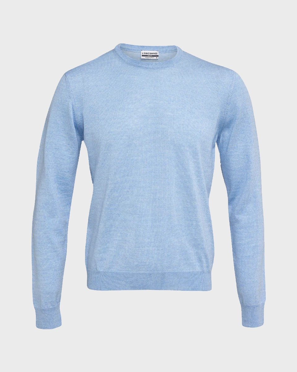 Merino Wool Crew - Men's Knitwear at Menzclub
