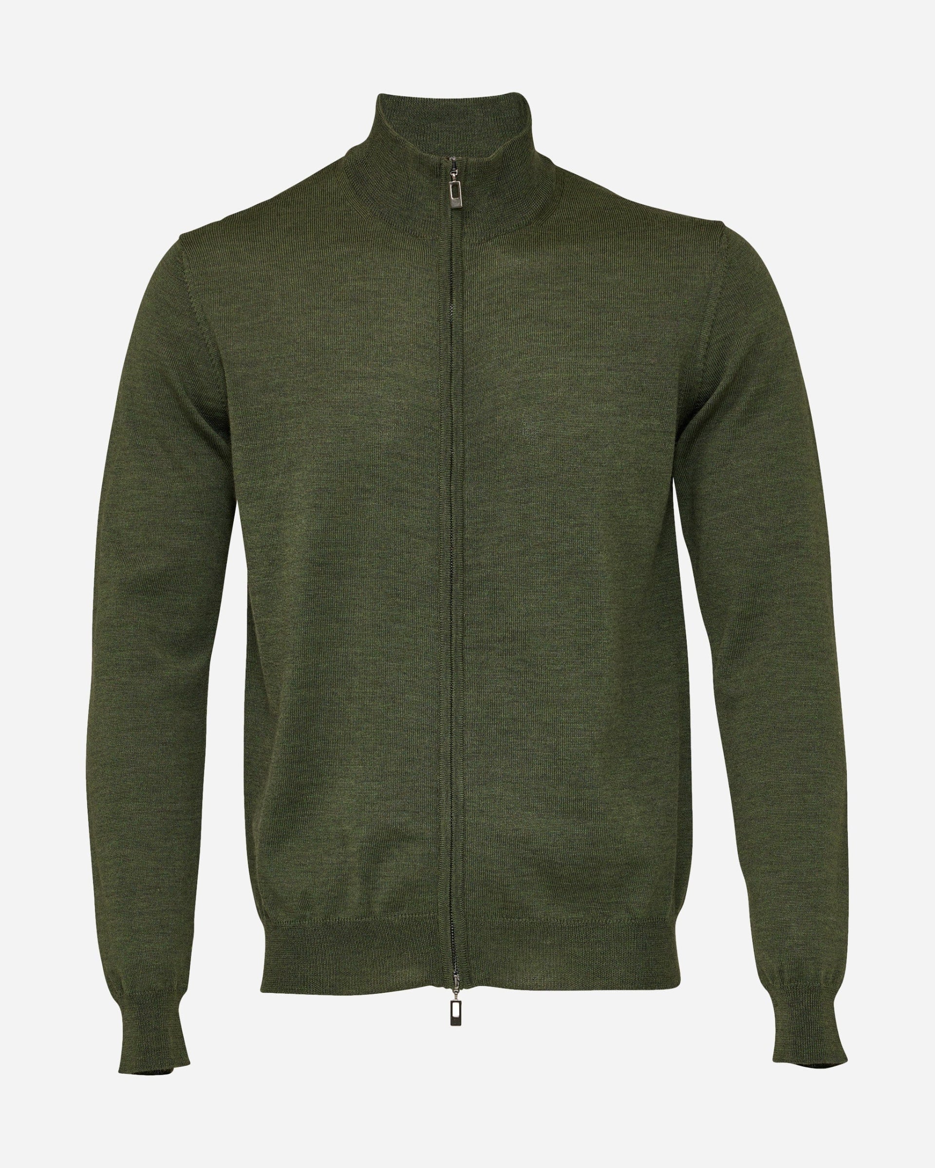 Merino Wool Full Zip - Men's Knitwear at Menzclub