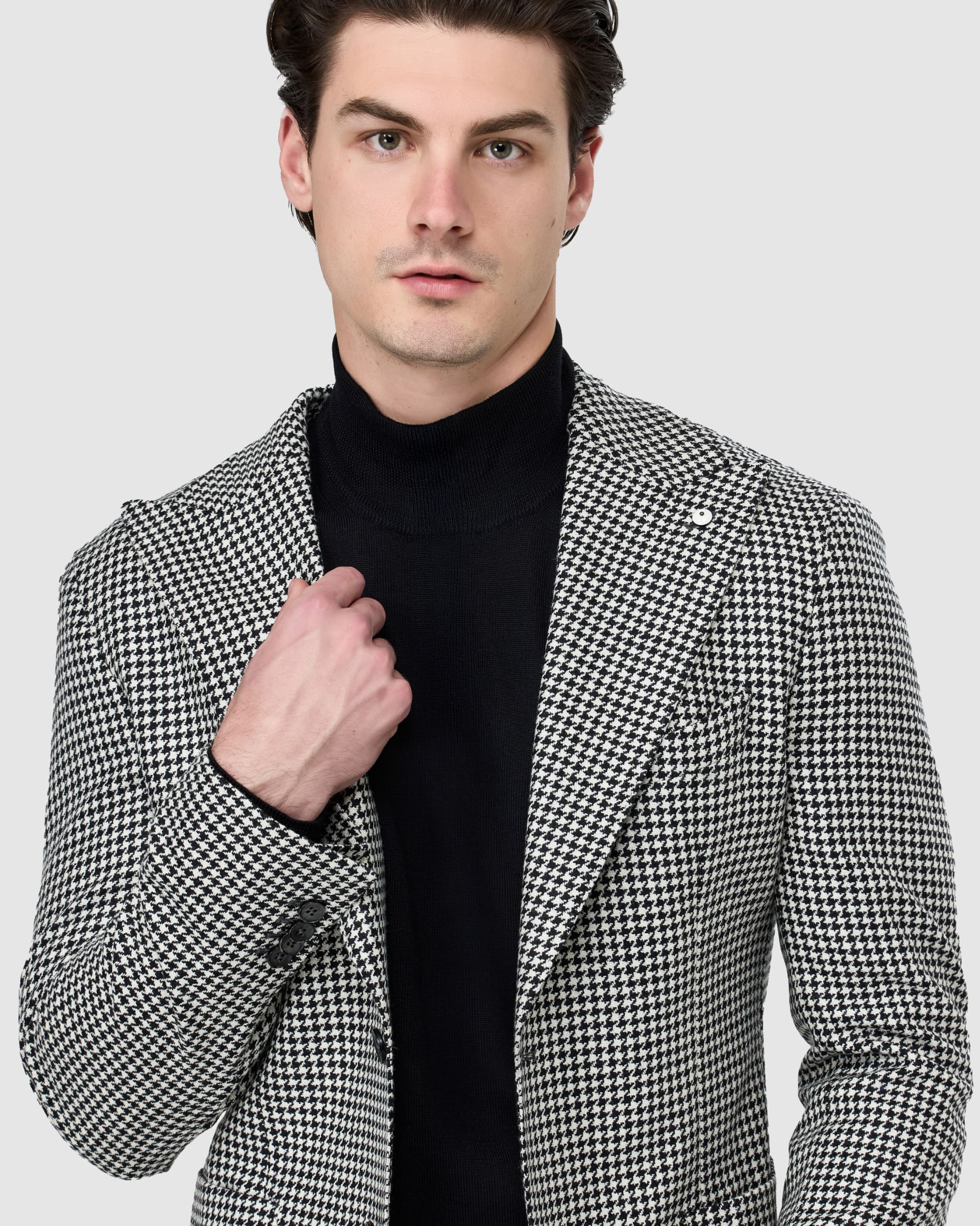 Merino Wool Roll Neck - Men's Knitwear at Menzclub