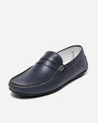 City Navy Penny Loafers - Men's Loafers at Menzclub