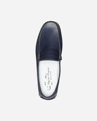 City Navy Penny Loafers - Men's Loafers at Menzclub