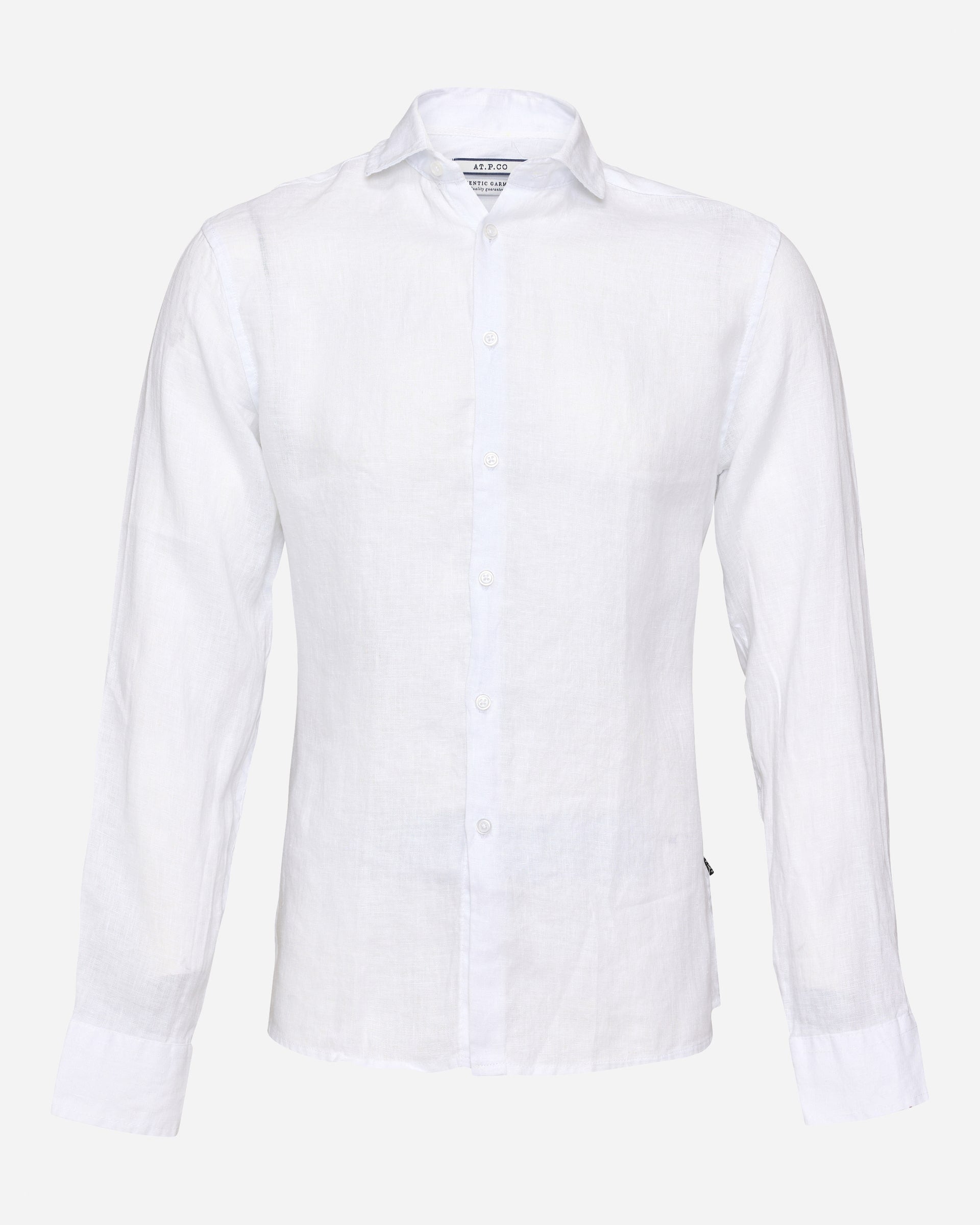 AT.P.CO White Linen Shirt - Men's Shirts at Menzclub