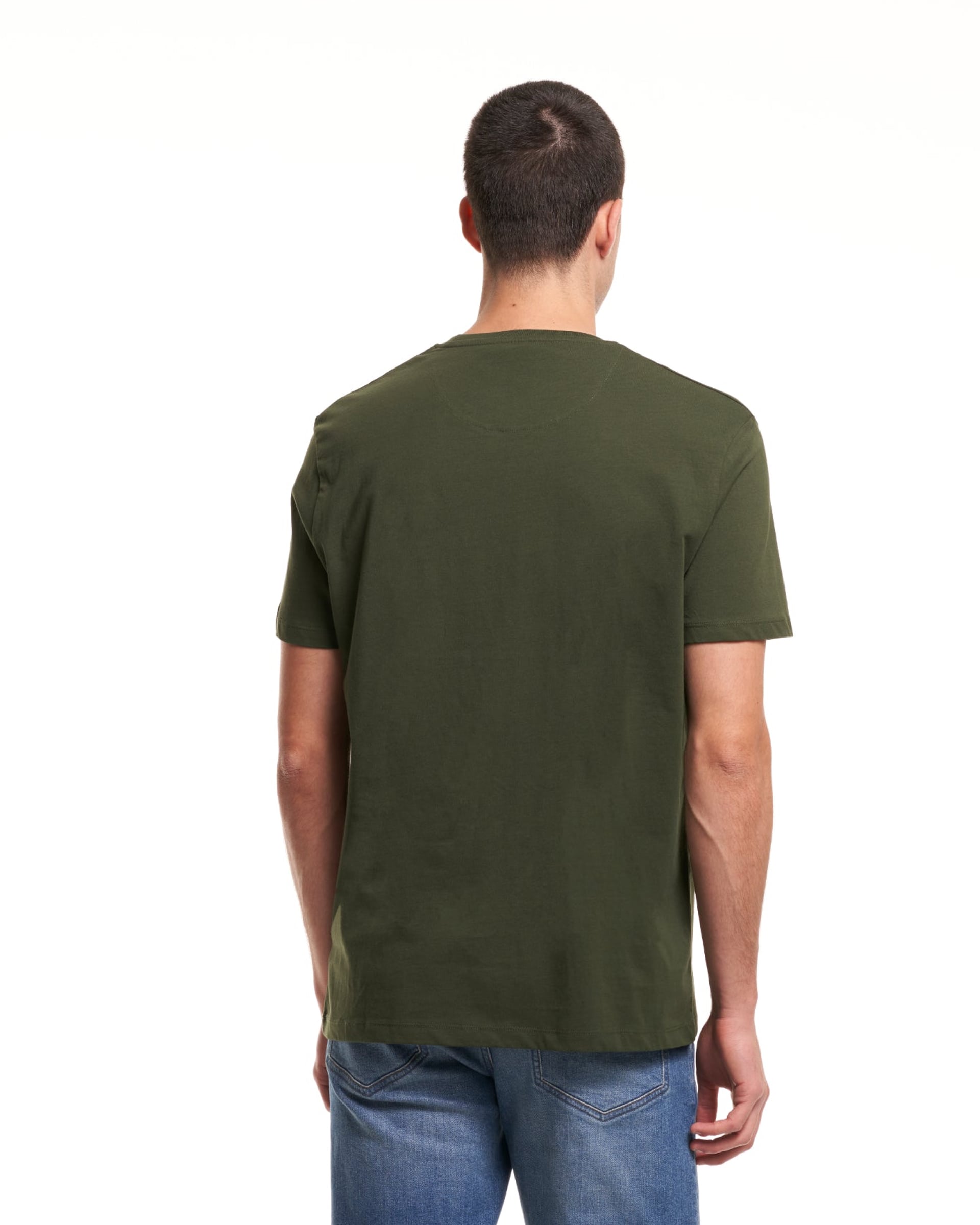 AT.P.CO Classic Crew Green Tee - Men's T-Shirts at Menzclub