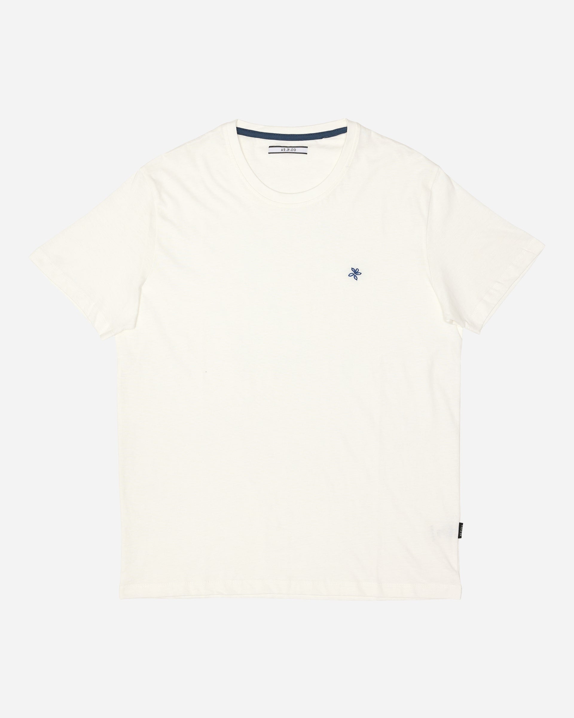 AT.P.CO Classic Crew White Tee - Men's T-Shirts at Menzclub