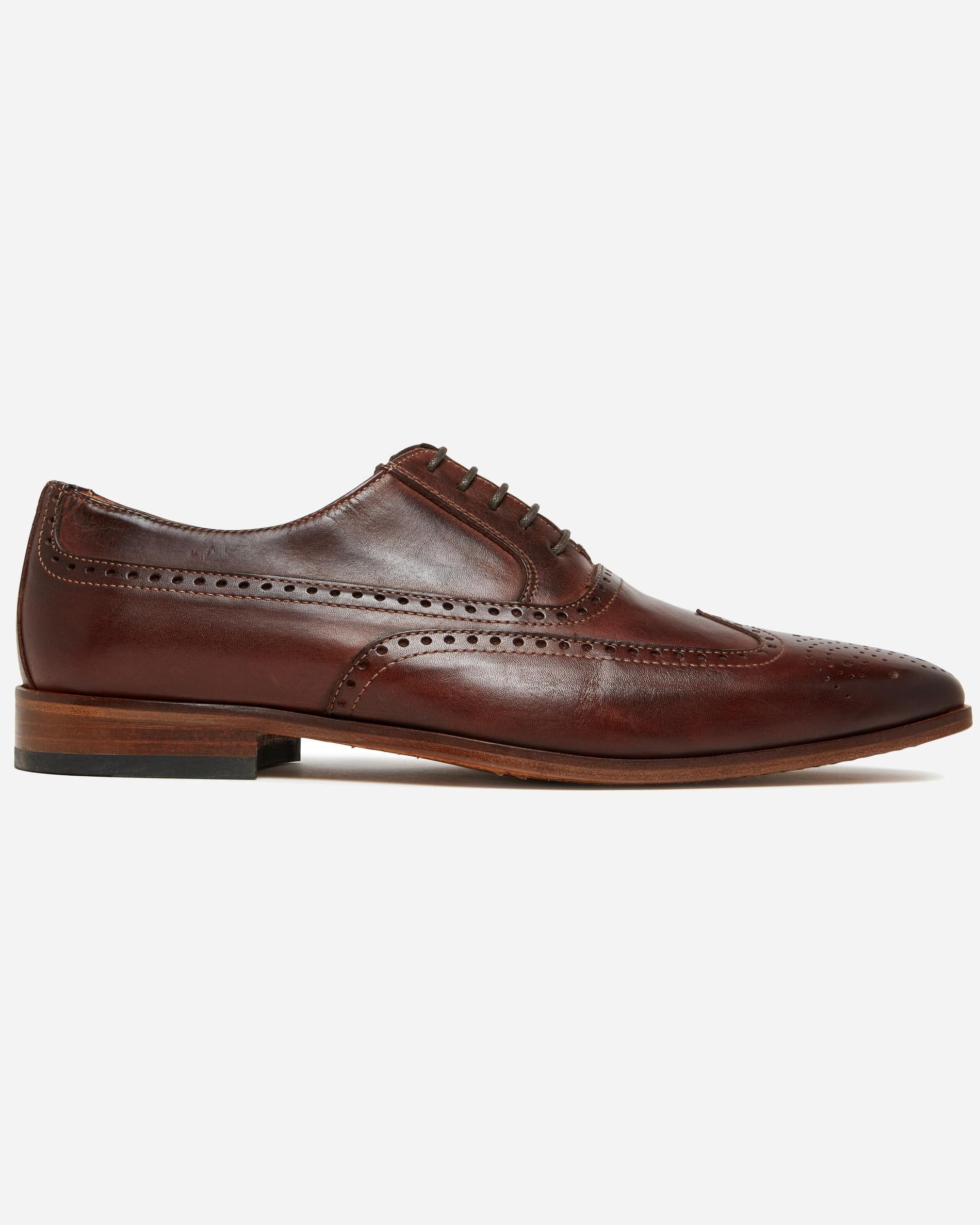 I Maschi Brown Brogue Oxford Lace Up - Men's Shoes at Menzclub