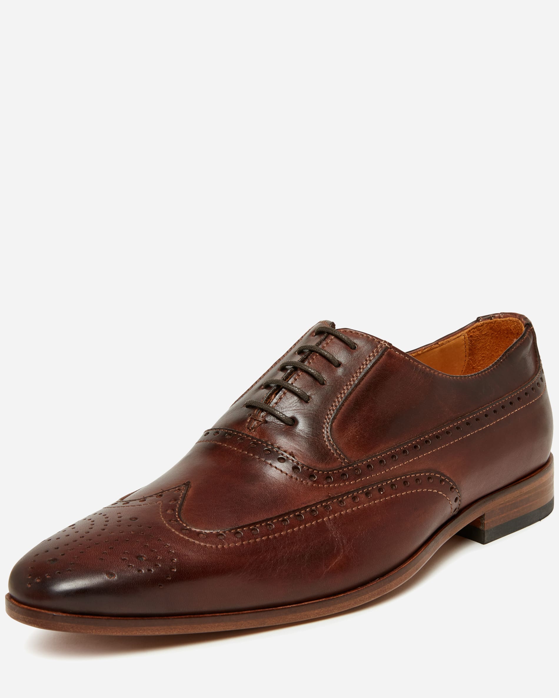 I Maschi Brown Brogue Oxford Lace Up - Men's Shoes at Menzclub
