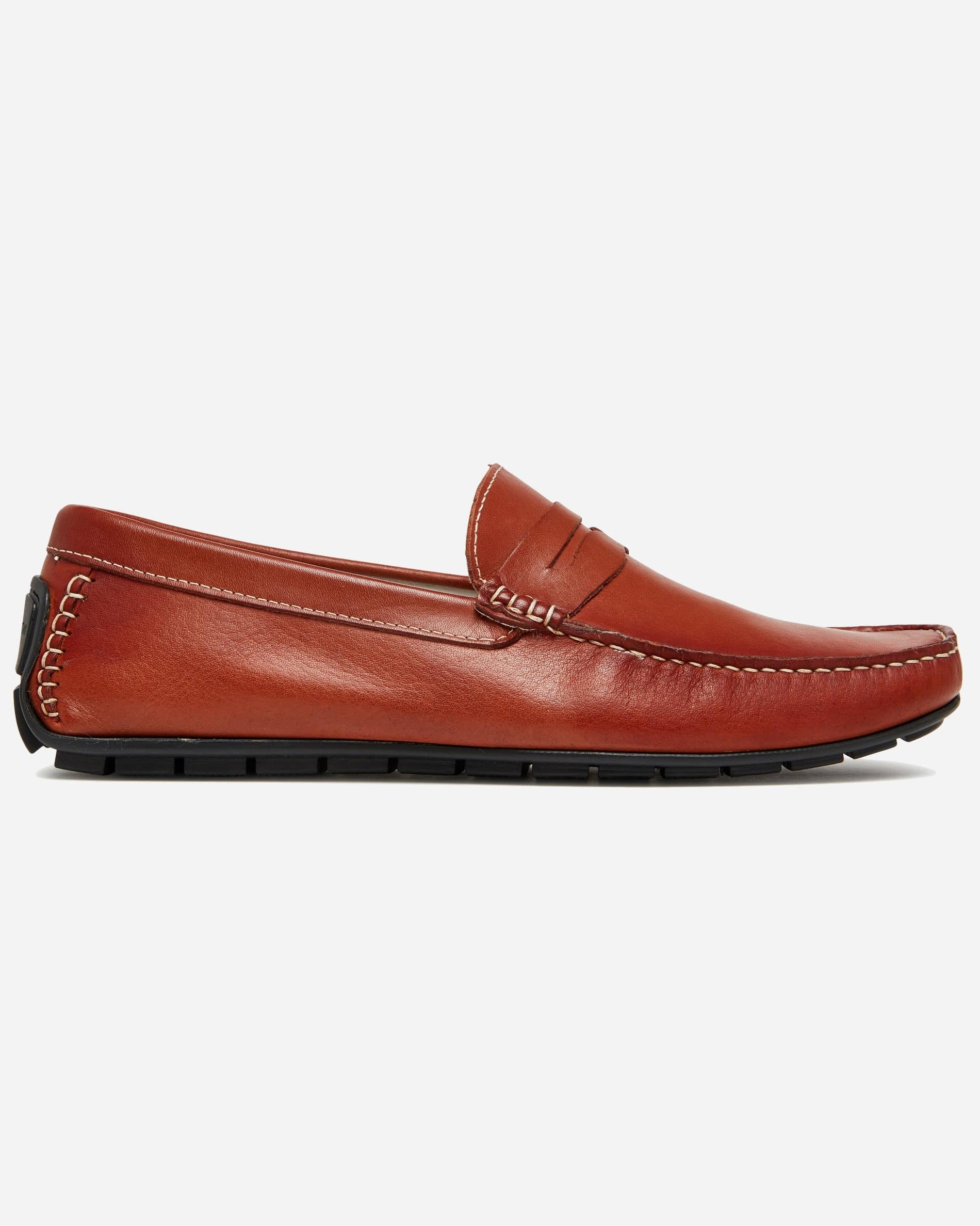 City Tan Penny Loafers - Men's Loafers at Menzclub