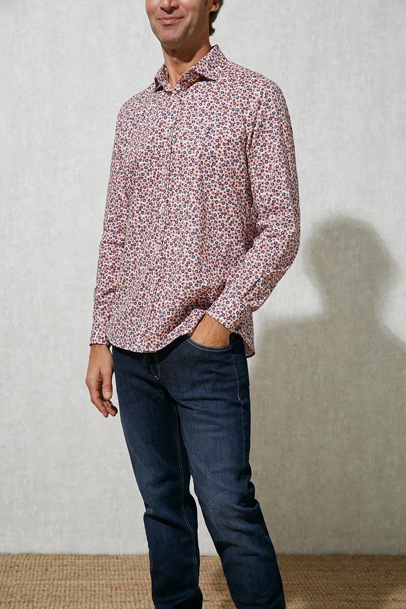 Cotton Floral Shirt - Men's Casual Shirts at Menzclub