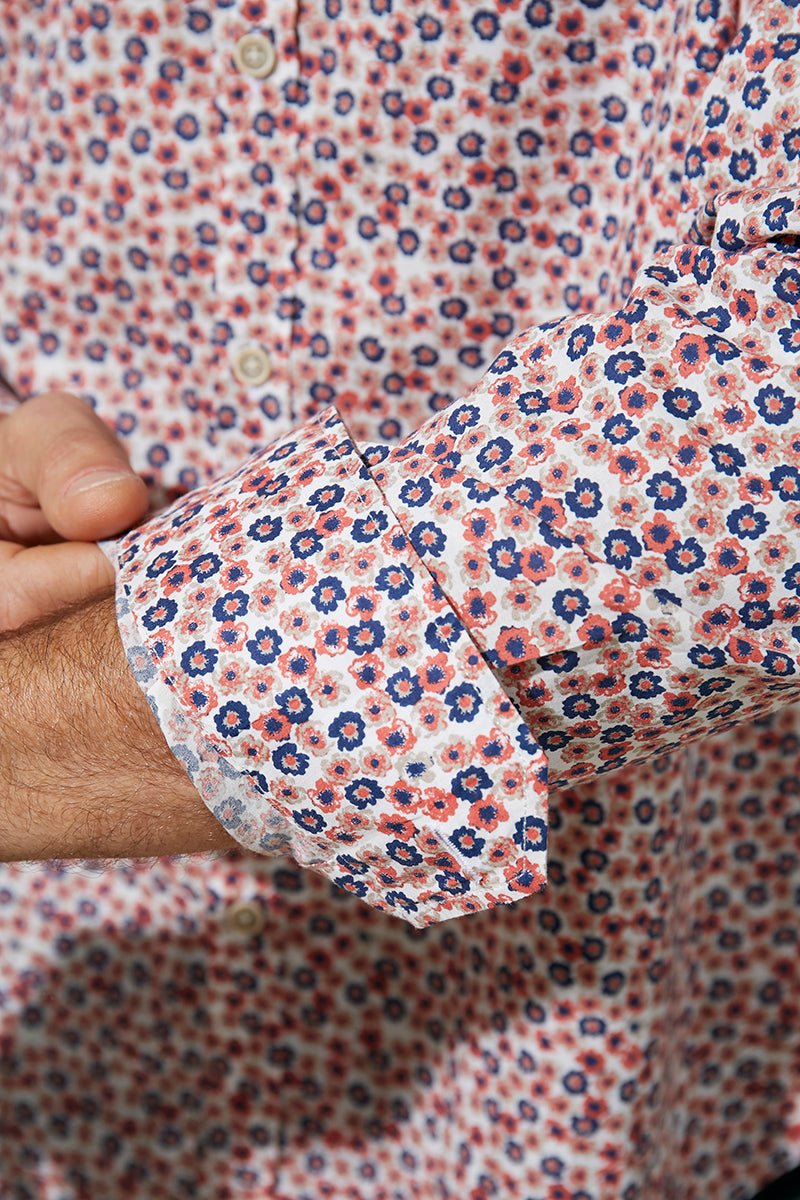 Cotton Floral Shirt - Men's Casual Shirts at Menzclub