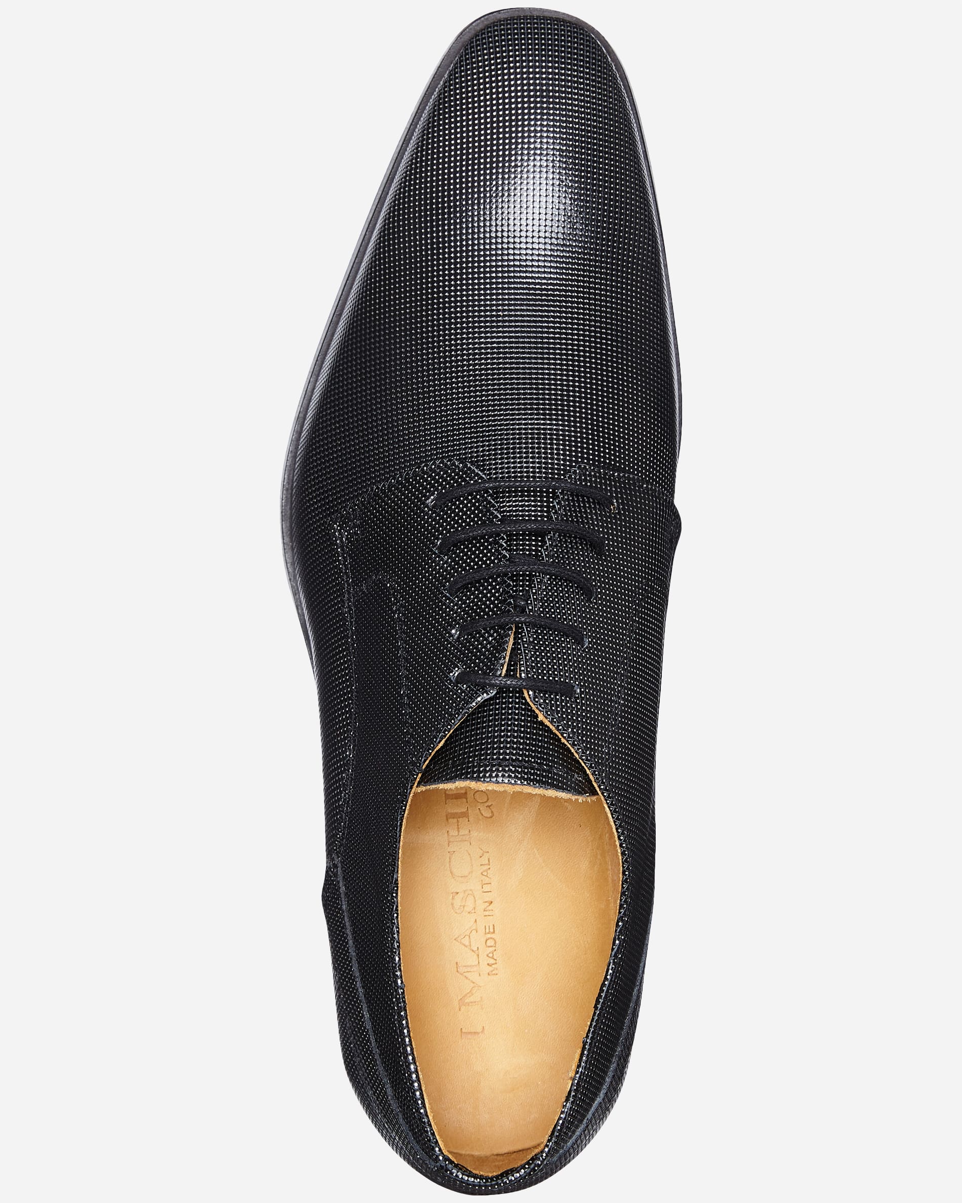 I Maschi Dallas Nero Derby Lace Up - Men's Shoes at Menzclub