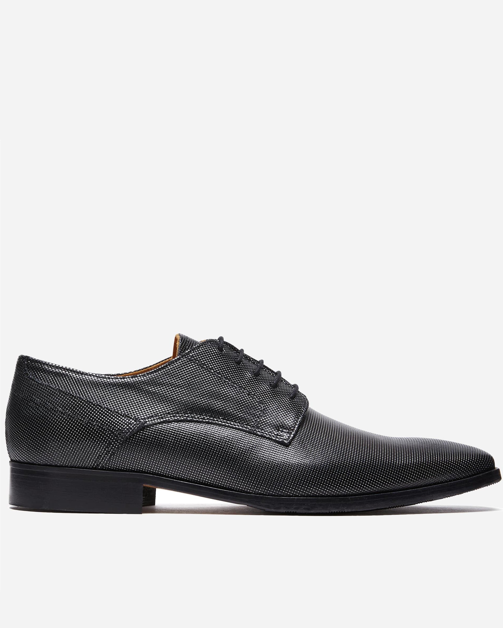 I Maschi Dallas Nero Derby Lace Up - Men's Shoes at Menzclub