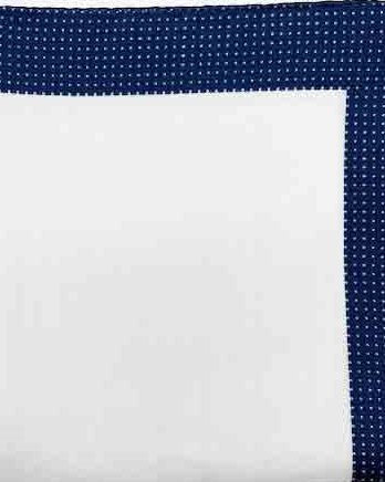 Dotted Navy Pocket Square - Men's Pocket Squares at Menzclub