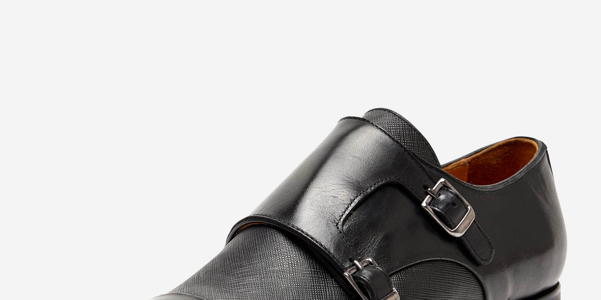 I Maschi Double Monk Strap with Toe Cap - Men's Shoes at Menzclub