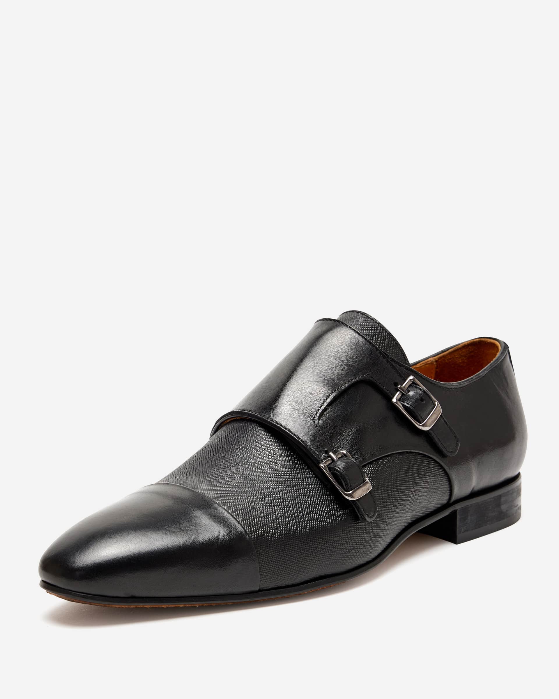 I Maschi Double Monk Strap with Toe Cap - Men's Shoes at Menzclub