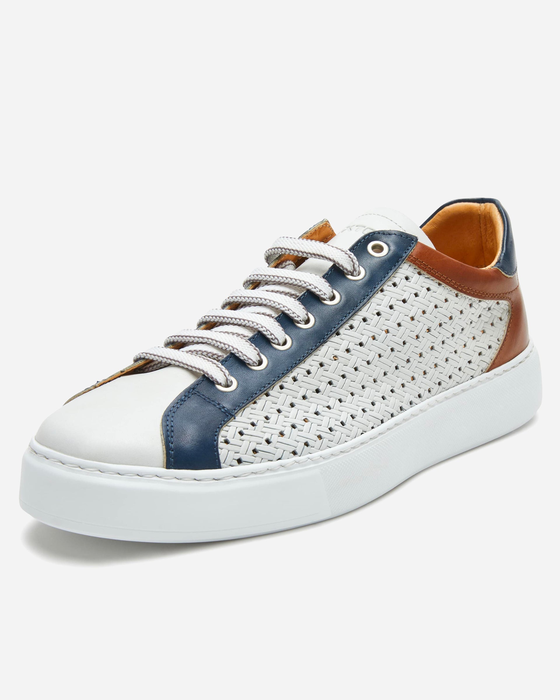 Crust White Sneaker - Men's Shoes at Menzclub