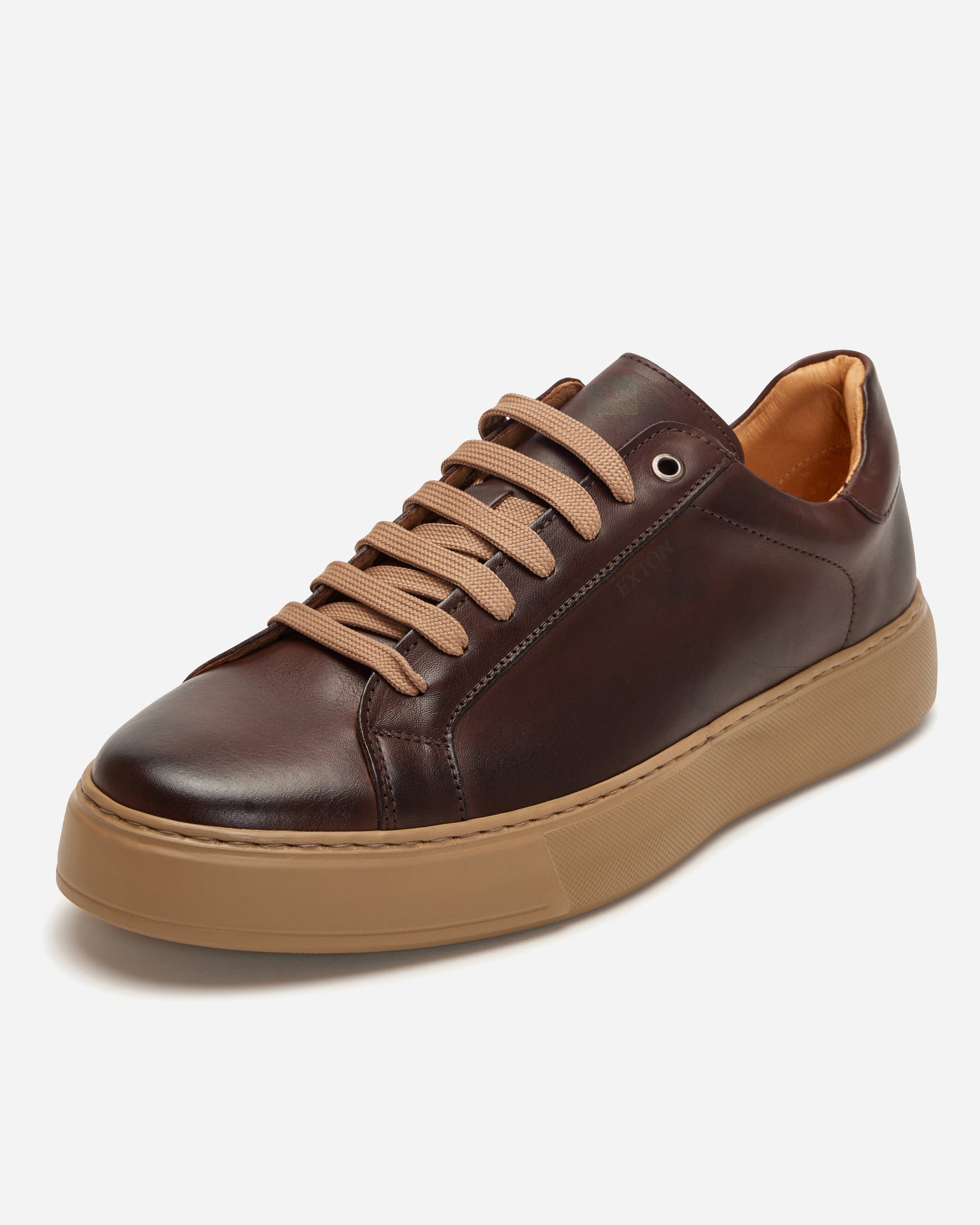 EXTON Praga Brown Sneaker - Men's Shoes at Menzclub