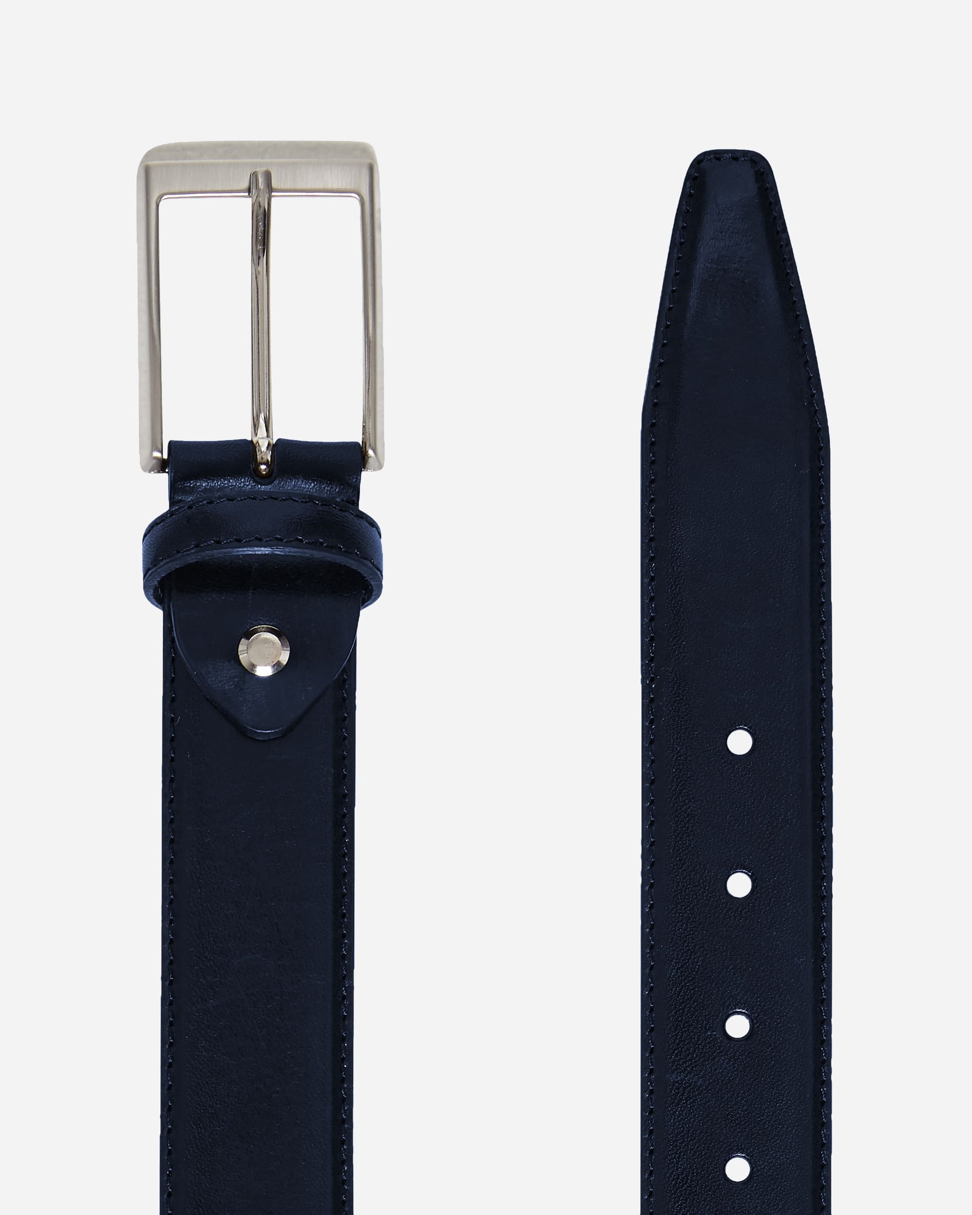 Farrer Navy Belt - Men's Leather Belts at Menzclub