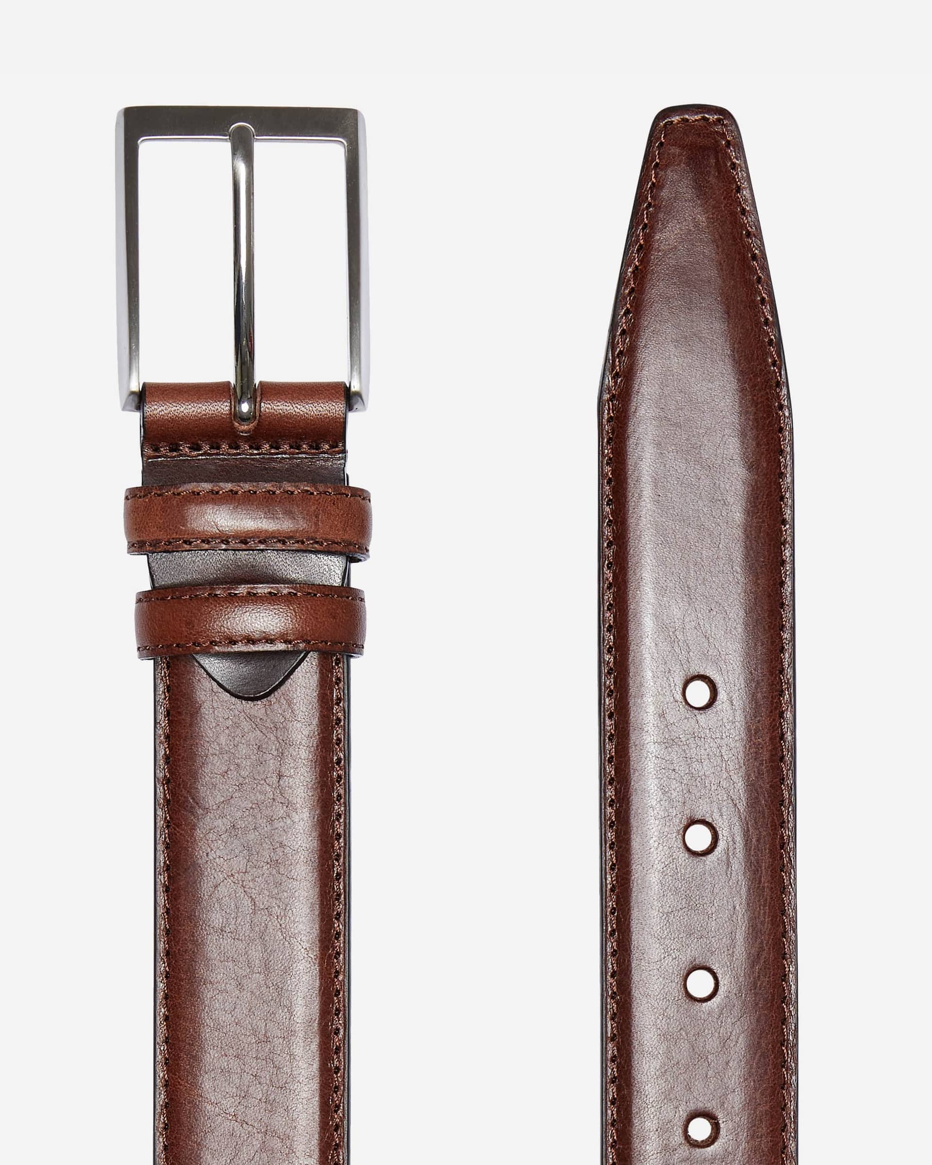 Farrer Coffee Belt - Men's Leather Belts at Menzclub