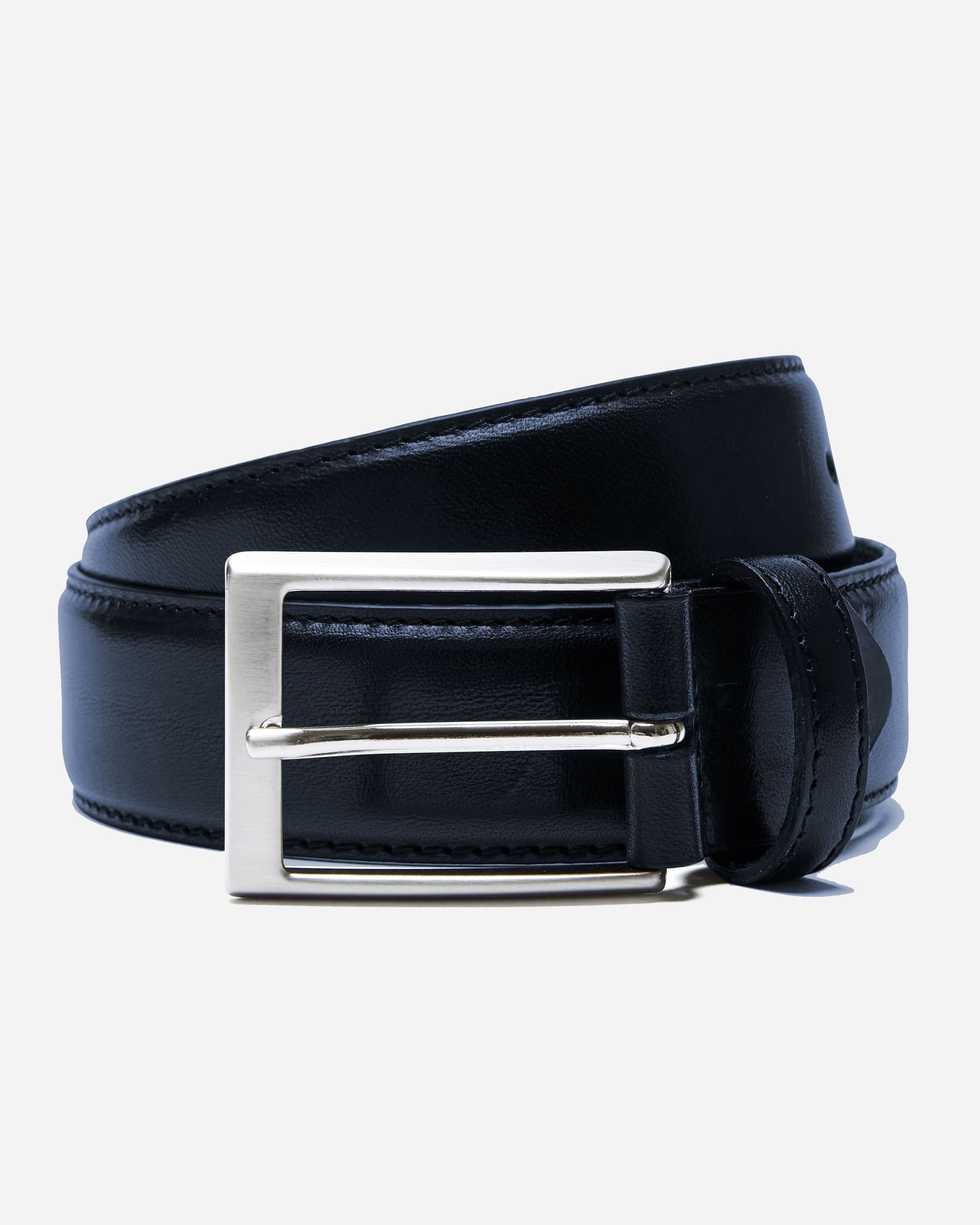 Farrer Navy Belt - Men's Leather Belts at Menzclub
