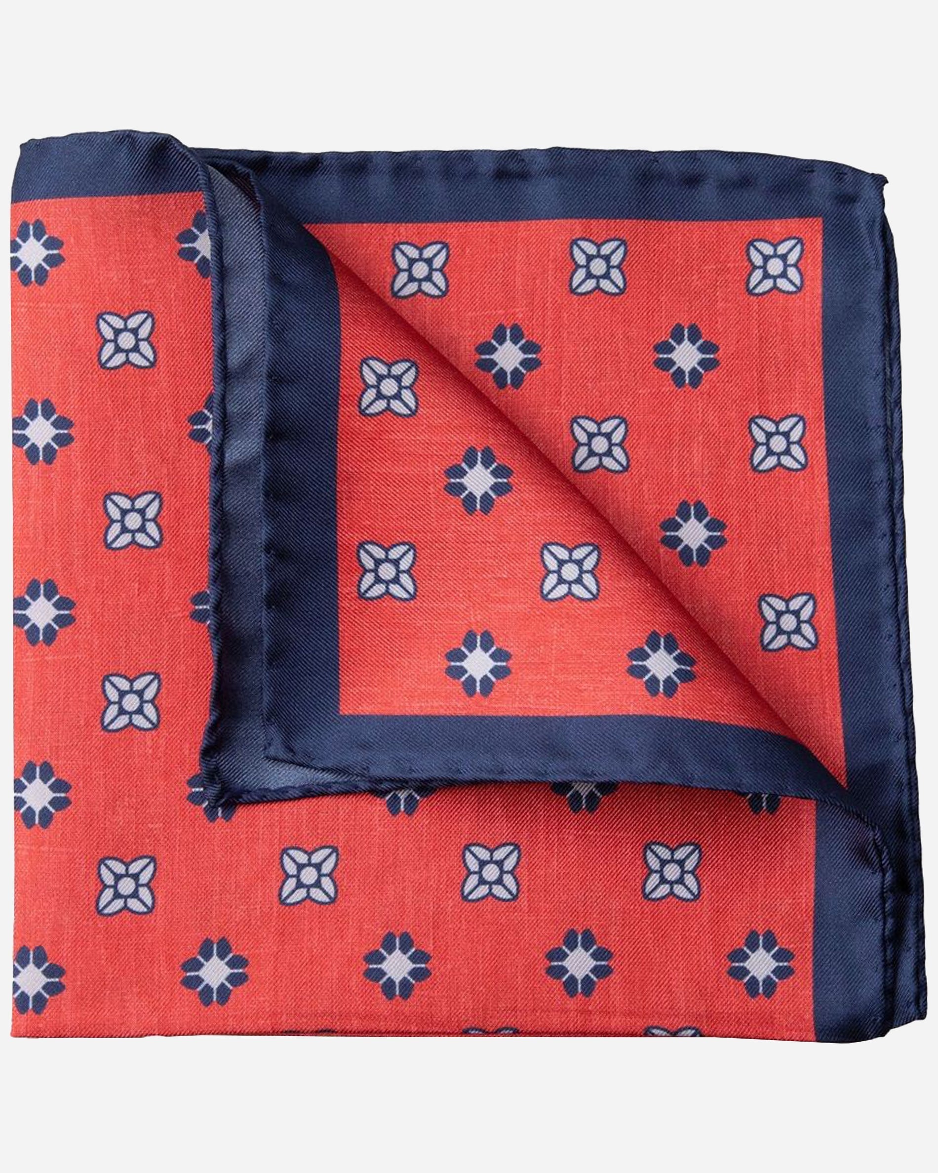 Floral Geometric Pocket Square - Men's Pocket Squares at Menzclub